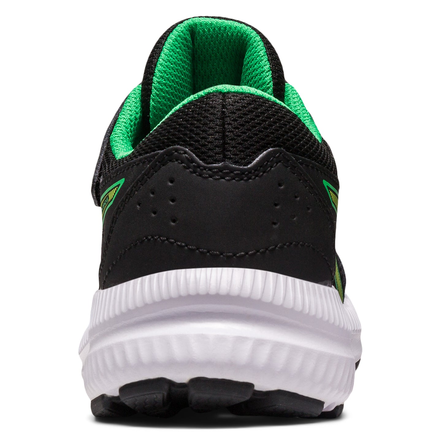 Peltz Shoes Boy's ASICS Contend 8 Sneaker - Little Kid BLACK GREEN 1014A258-005