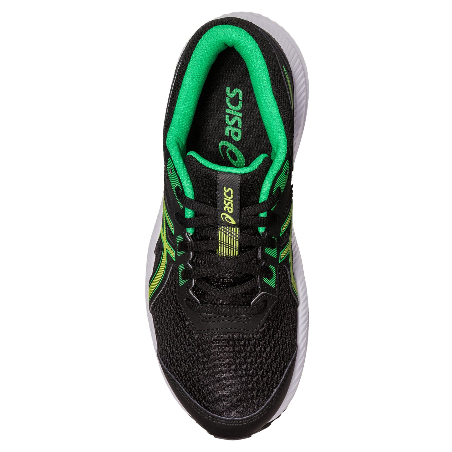 Peltz Shoes Boy's ASICS Contend 8 Sneaker - Little Kid & Big Kid BLACK GREEN 1014A259-005