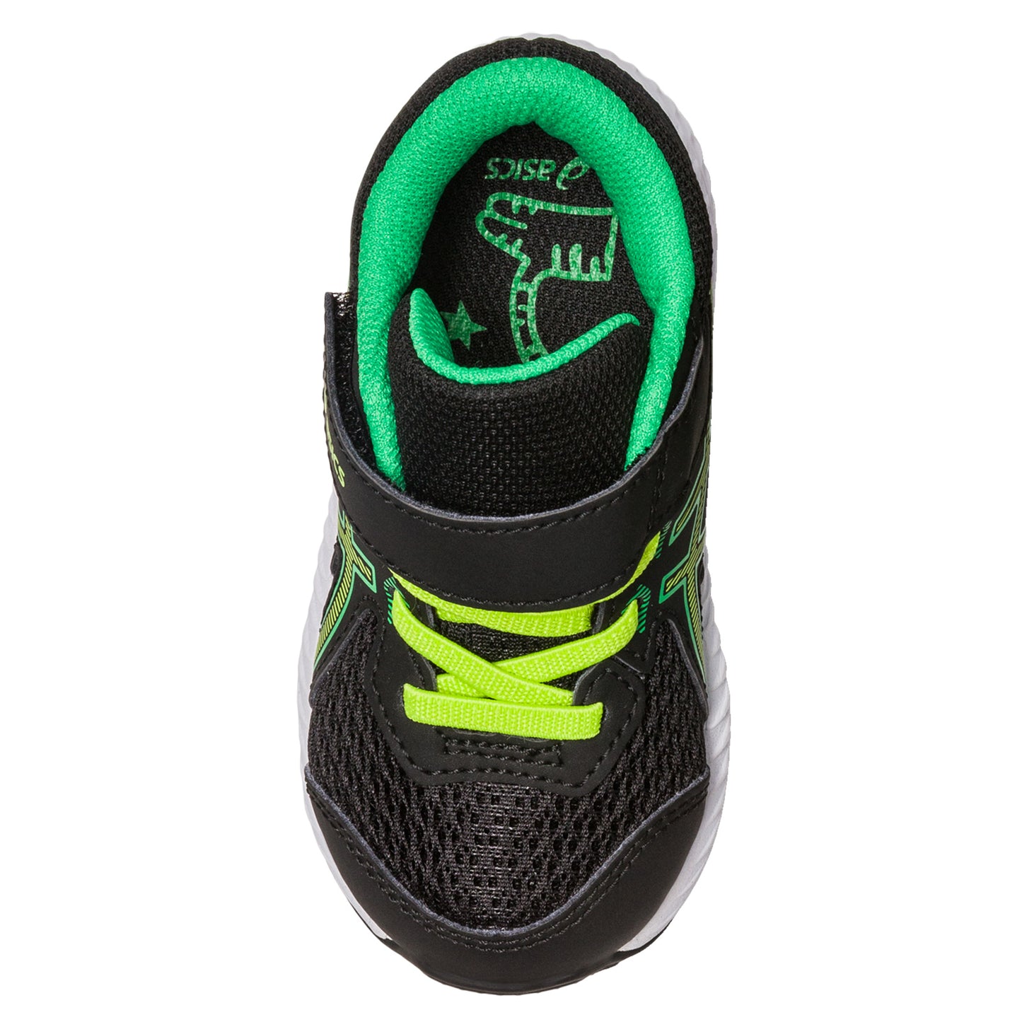 Peltz Shoes Boy's ASICS Contend 8 Sneaker - Toddler Black Green 1014A260-005