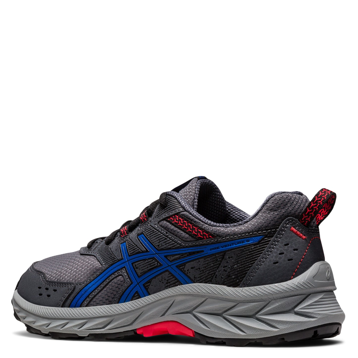 Peltz Shoes Boy's ASICS Pre Venture 9 Trail Running Shoe - Little Kid & Big Kid GREY BLUE 1014A276-020