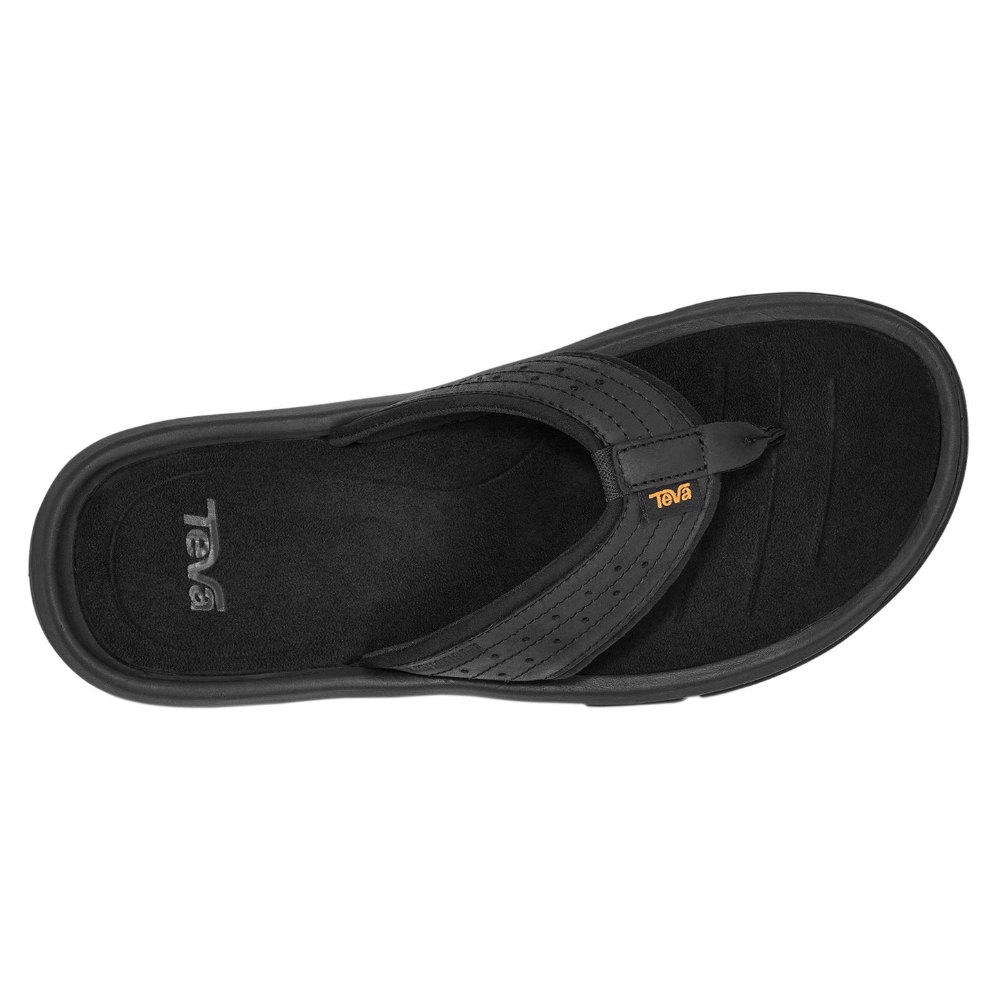 Peltz Shoes Men's Teva Langdon Flip Sandal BLACK 1015151-TRBLC