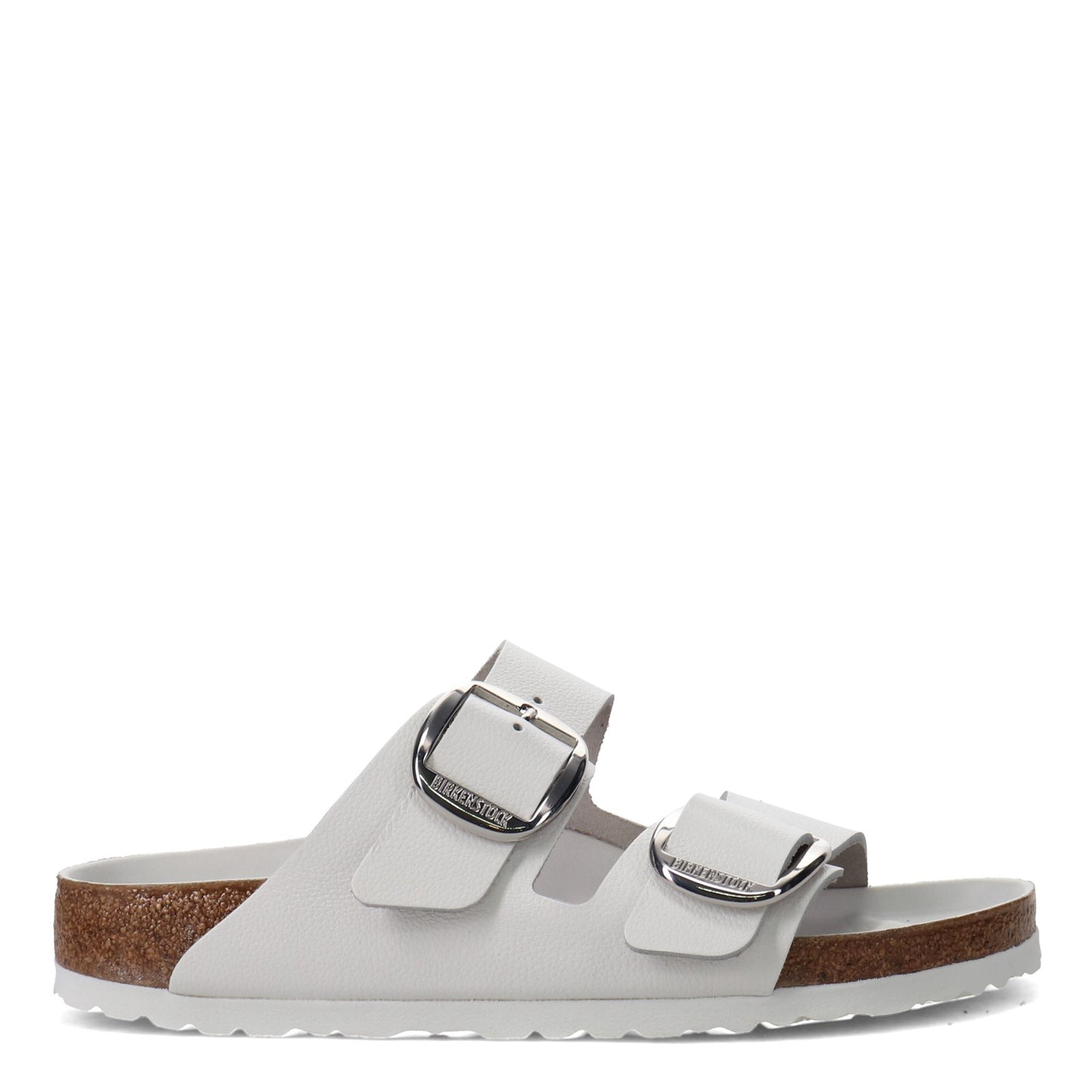 Peltz Shoes Women's Birkenstock Arizona Big Buckle Sandal - Narrow Width WHITE 1016826