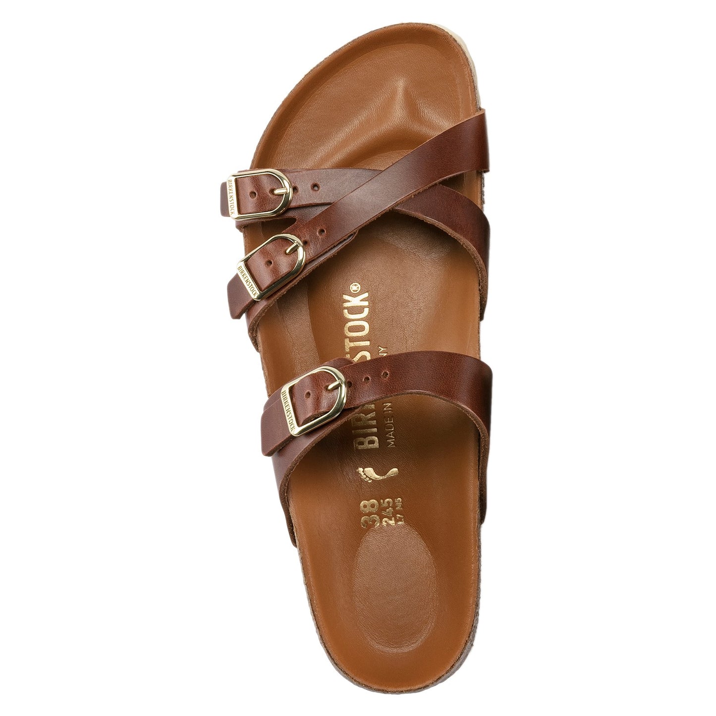 Peltz Shoes Women's Birkenstock Franca Sandal - Regular Width COGNAC 1017 567 R