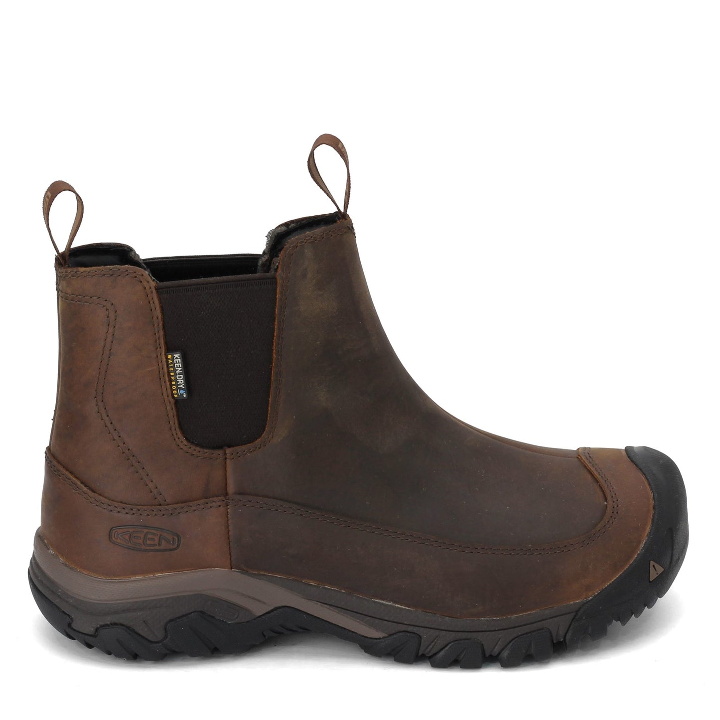 Peltz Shoes Men's Keen Anchorage III Waterproof Boot Dark Earth/Mulch 1017790