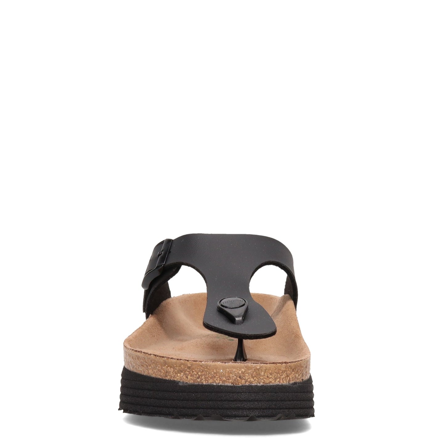 Peltz Shoes Women's Birkenstock Gizeh Platform Sandal - Regular Width BLACK 1018 546 R