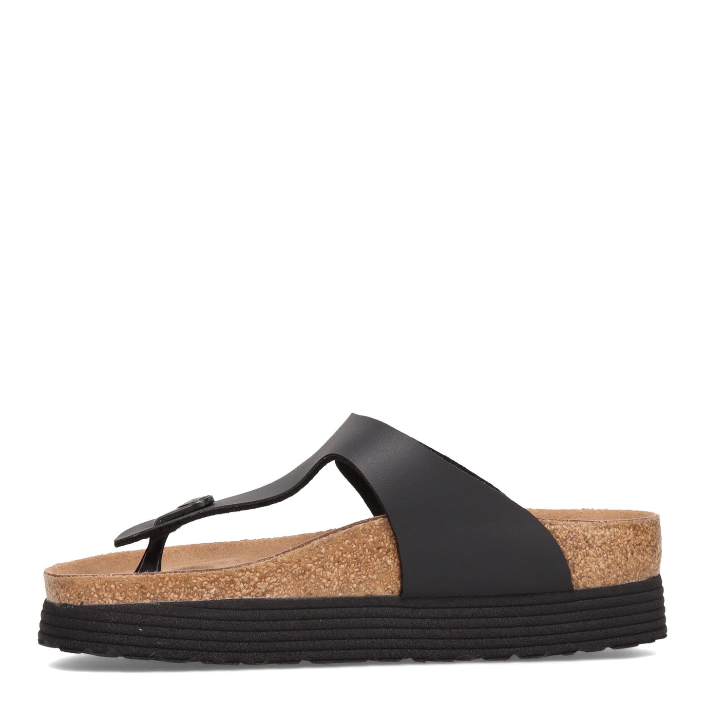 Peltz Shoes Women's Birkenstock Gizeh Platform Sandal - Regular Width BLACK 1018 546 R