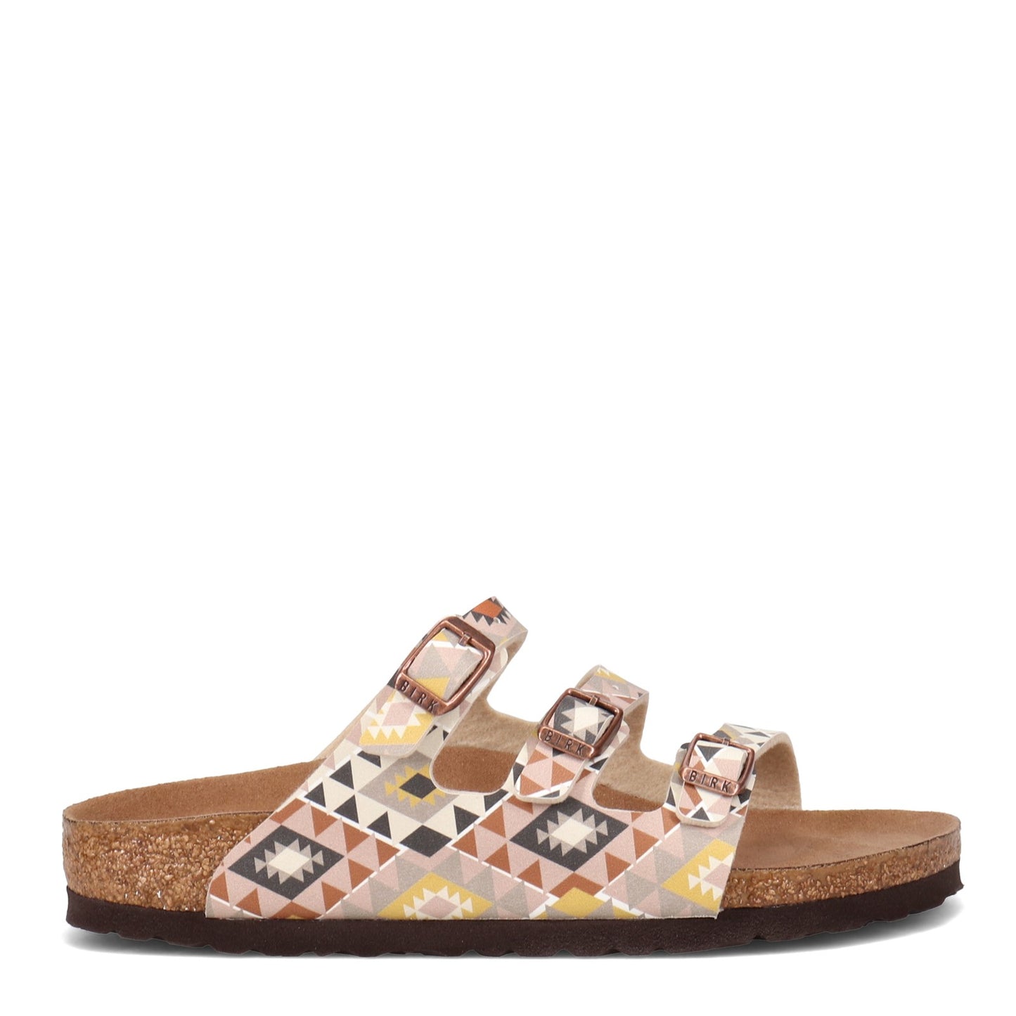 Peltz Shoes Women's Birkenstock Florida Sandal Vegan MULTI FABRIC 1018736 N