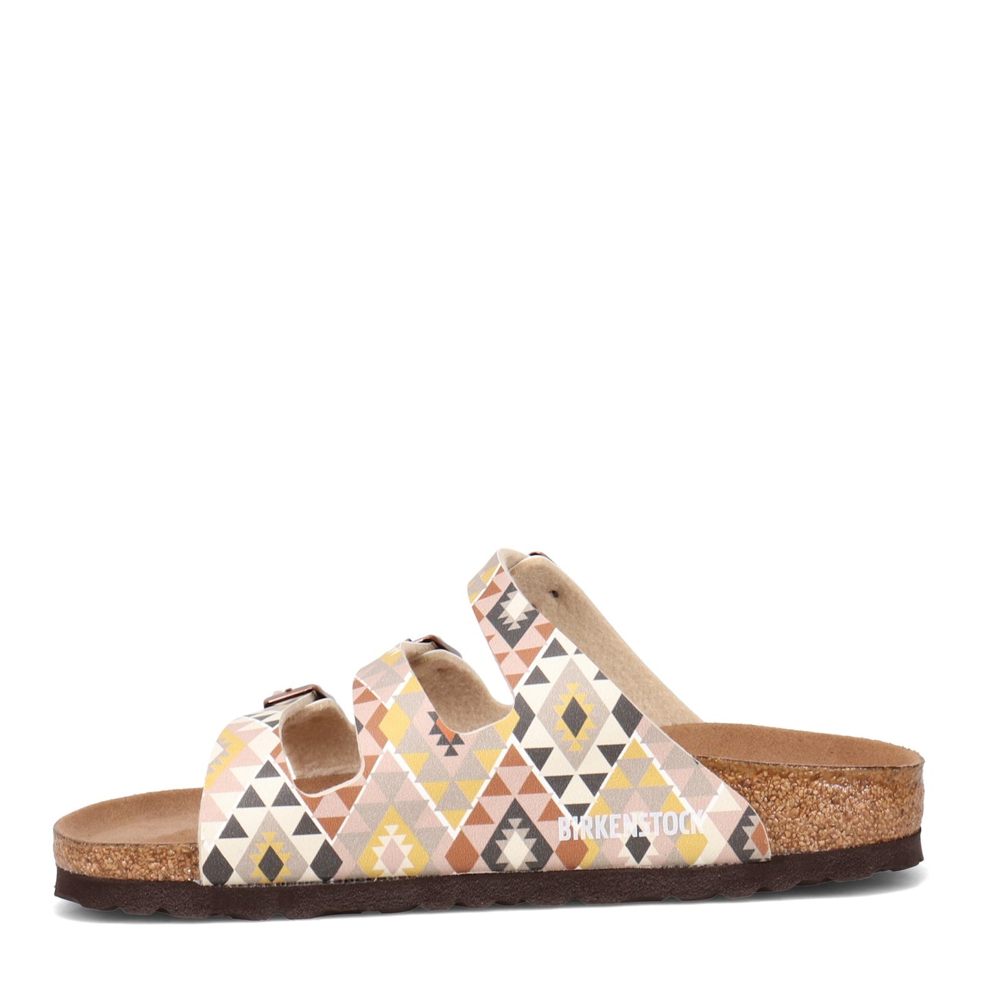 Peltz Shoes Women's Birkenstock Florida Sandal Vegan MULTI FABRIC 1018736 N