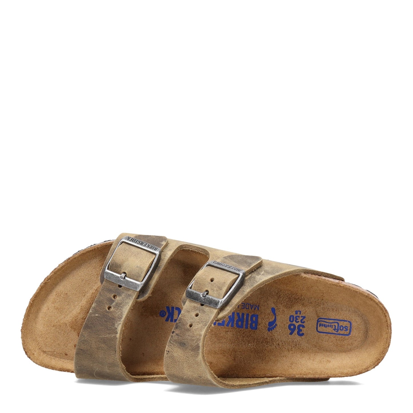 Peltz Shoes Women's Birkenstock Arizona Soft Footbed Sandal - Narrow Width KHAKI 1019 377 N