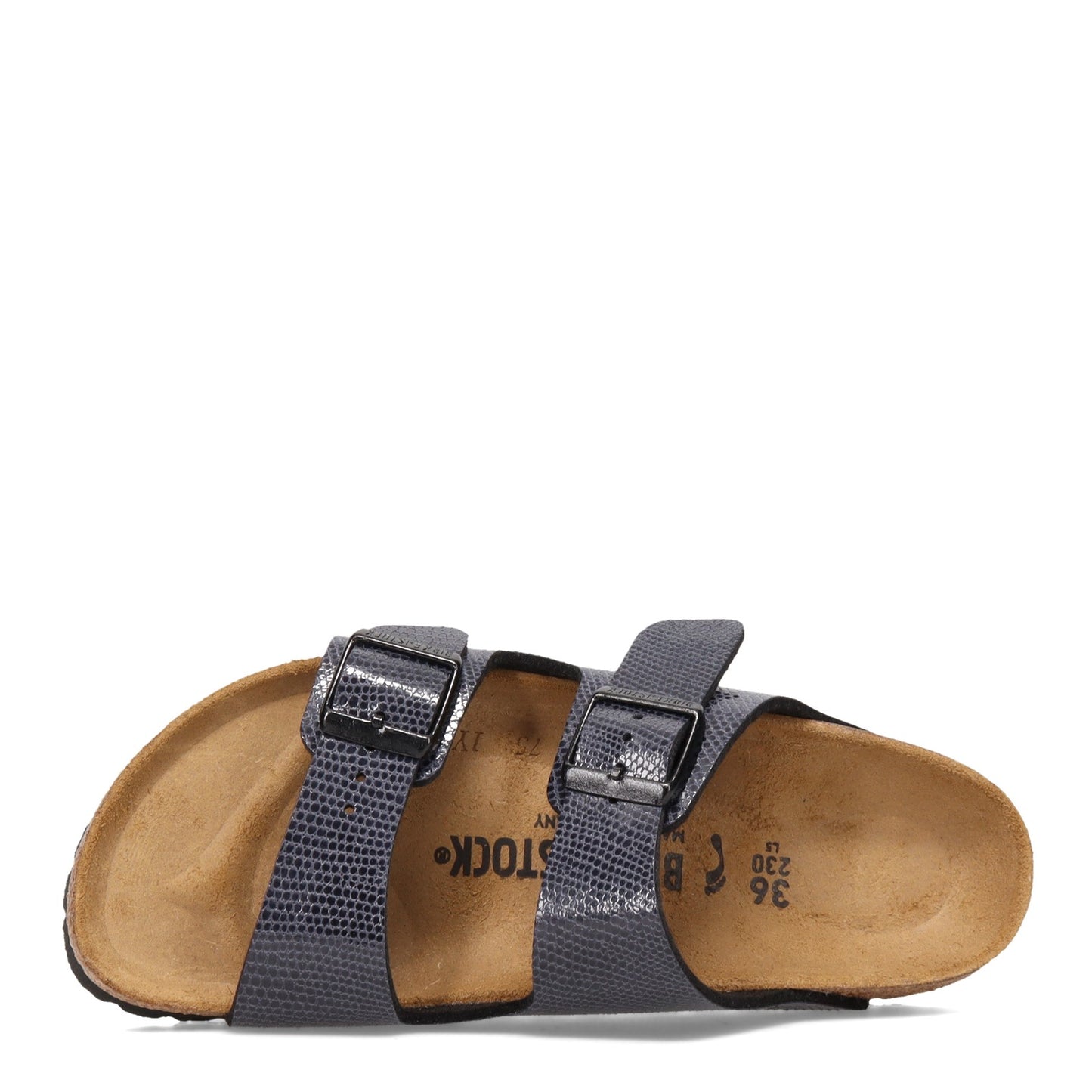 Peltz Shoes Women's Birkenstock Arizona Birkoflor Slide Sandal - Narrow Width MIDNIGHT 1020 161 N