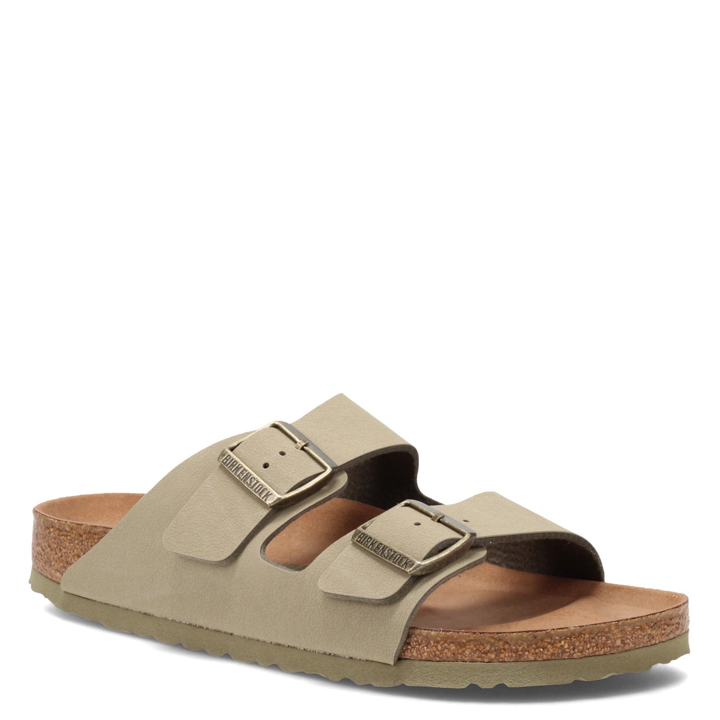 Peltz Shoes Women's Birkenstock Arizona Slide Sandal - Narrow Width FADED KHAKI 1020 540 N