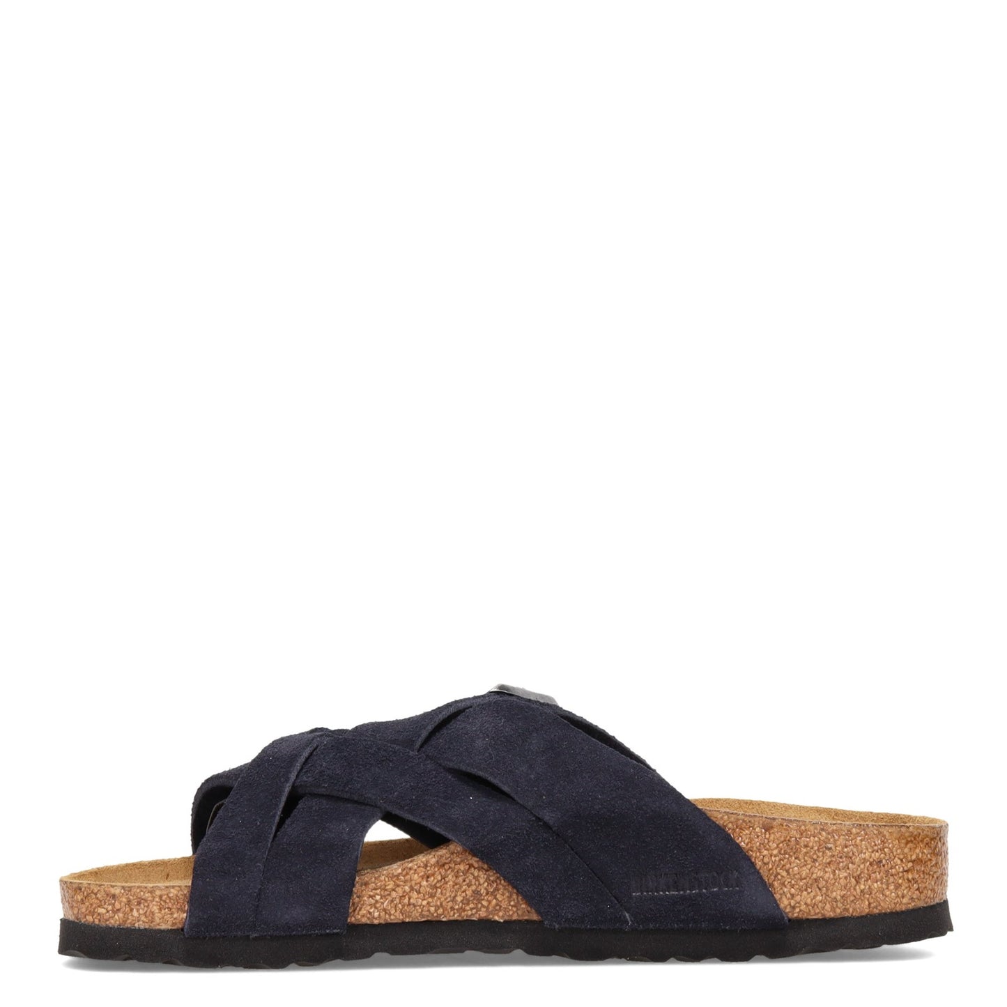 Peltz Shoes Women's Birkenstock Lugano Sandal - Narrow Width MIDNIGHT 1020 936 N
