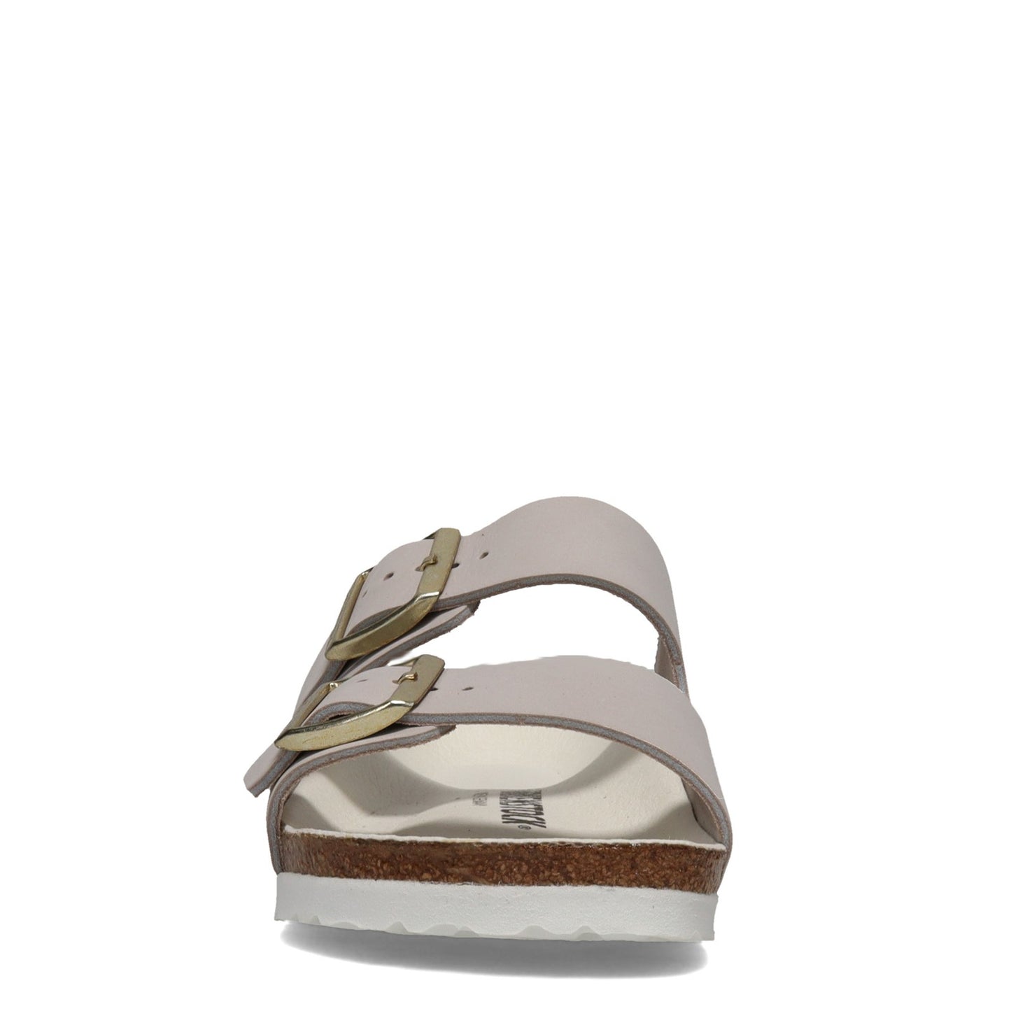 Peltz Shoes Women's Birkenstock Arizona Soft Footbed Sandal - Narrow Width GREY SUEDE 1020 973 N