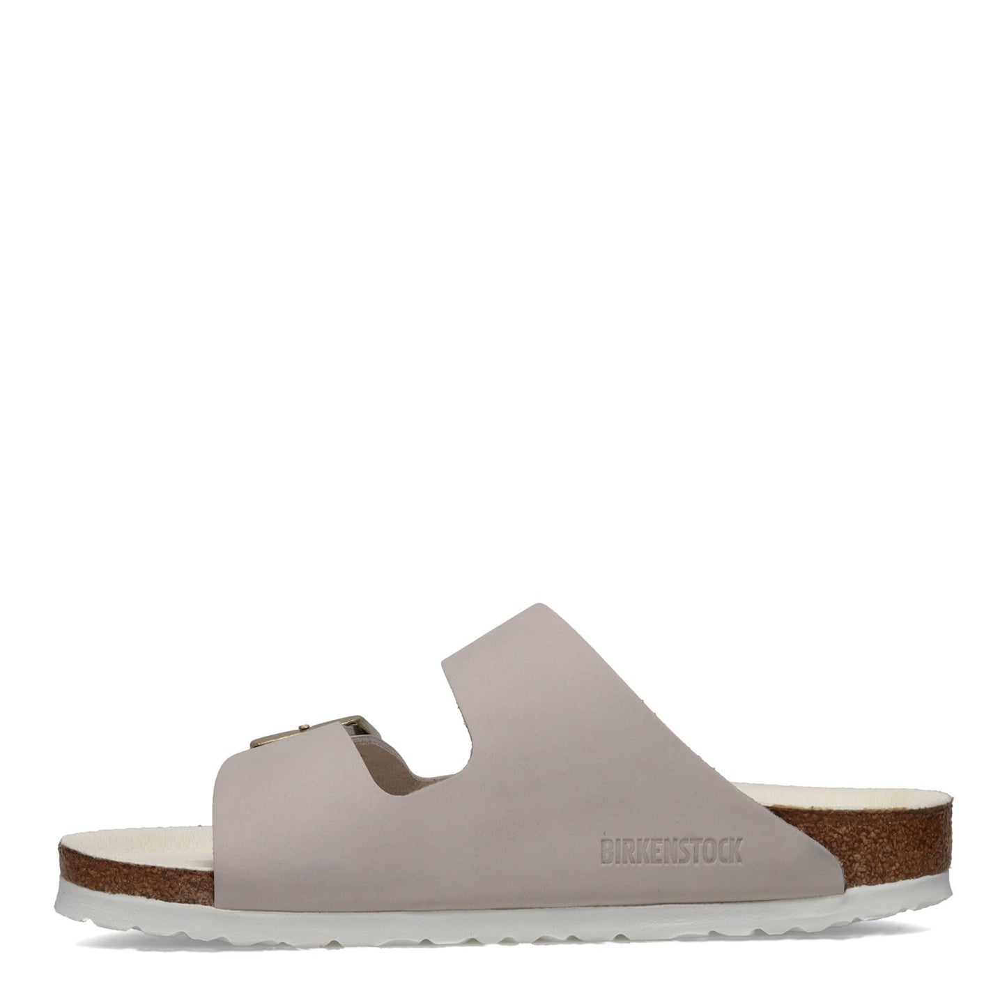 Peltz Shoes Women's Birkenstock Arizona Soft Footbed Sandal - Narrow Width GREY SUEDE 1020 973 N