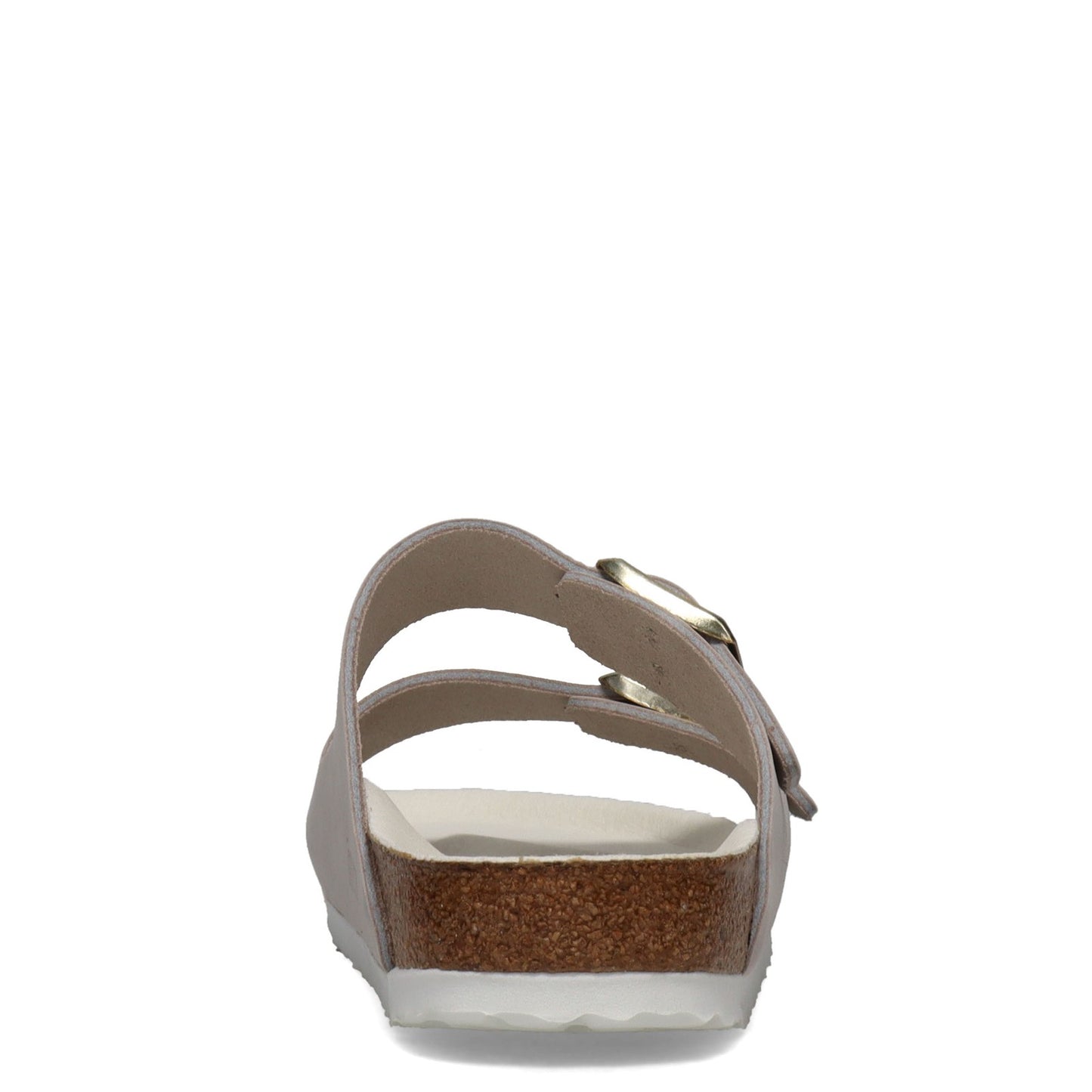 Peltz Shoes Women's Birkenstock Arizona Soft Footbed Sandal - Narrow Width GREY SUEDE 1020 973 N