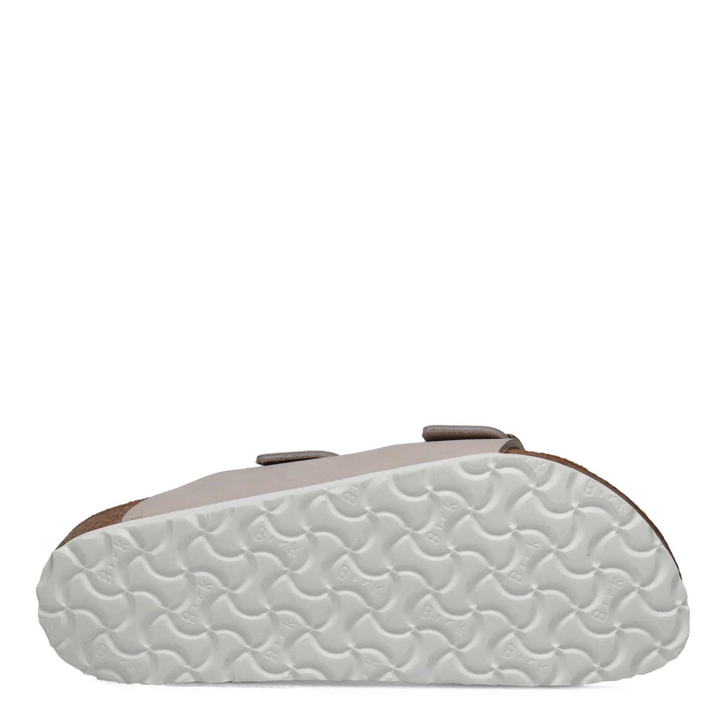Peltz Shoes Women's Birkenstock Arizona Soft Footbed Sandal - Narrow Width GREY SUEDE 1020 973 N