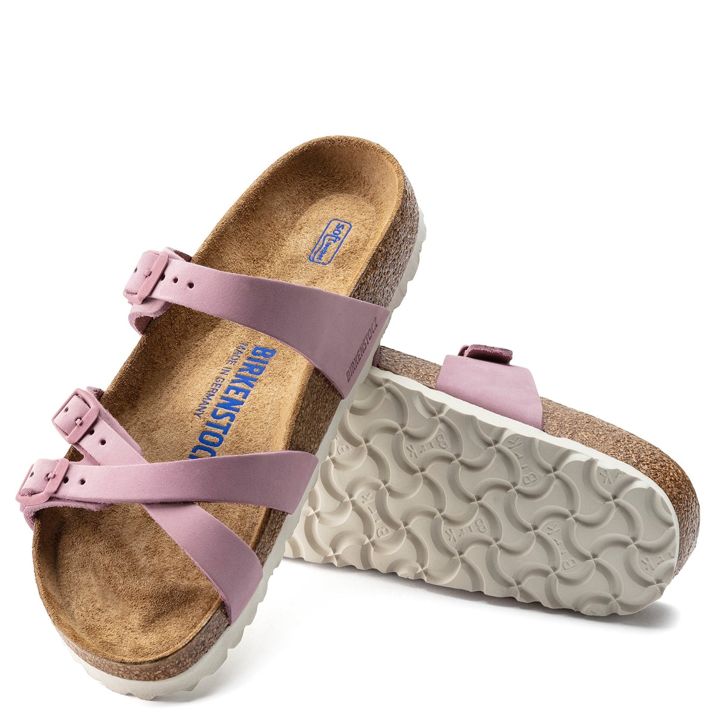 Peltz Shoes Women's Birkenstock Franca Soft Footbed Sandal - Regular Width ORCHID 1021 407 R