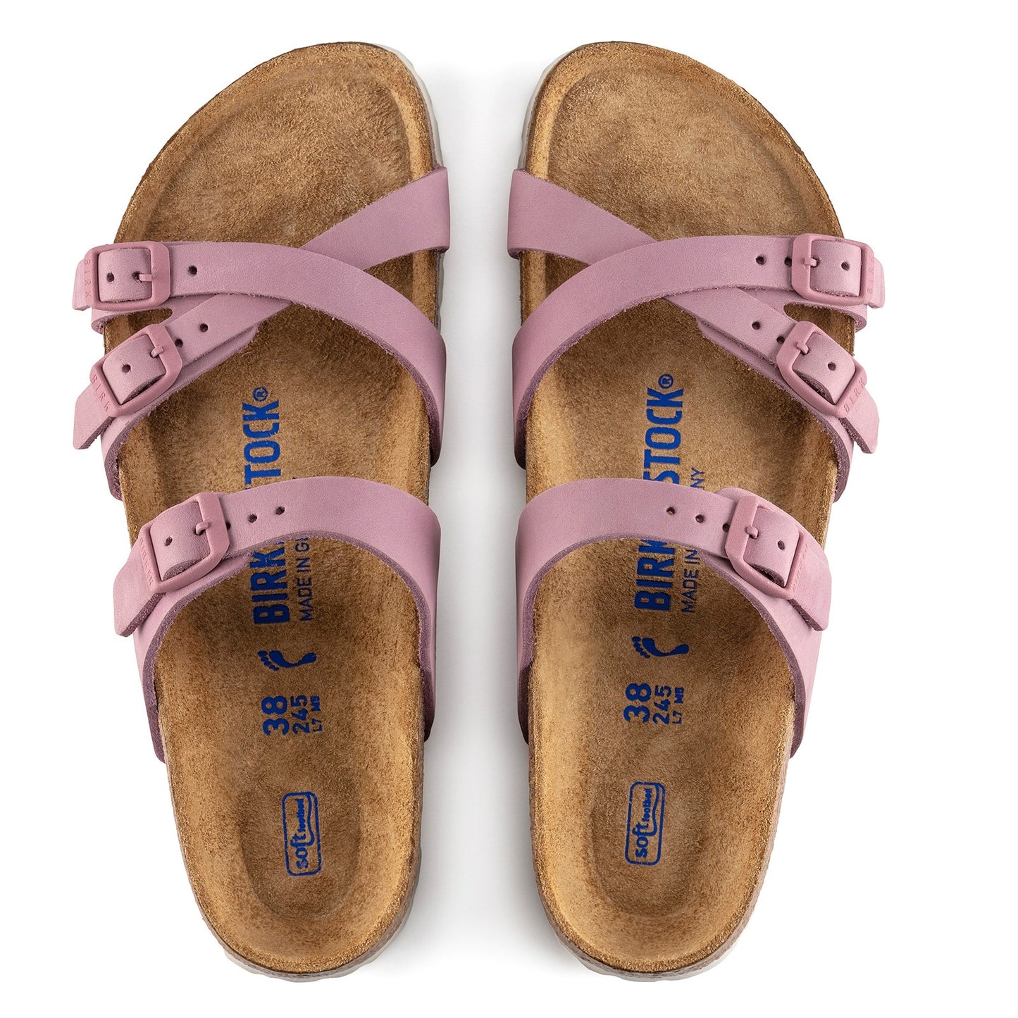 Peltz Shoes Women's Birkenstock Franca Soft Footbed Sandal - Regular Width ORCHID 1021 407 R