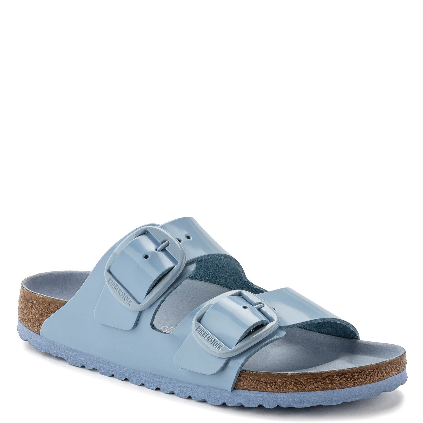 Peltz Shoes Women's Birkenstock Arizona Big Buckle Sandal BLUE SHINE 1021 472 N