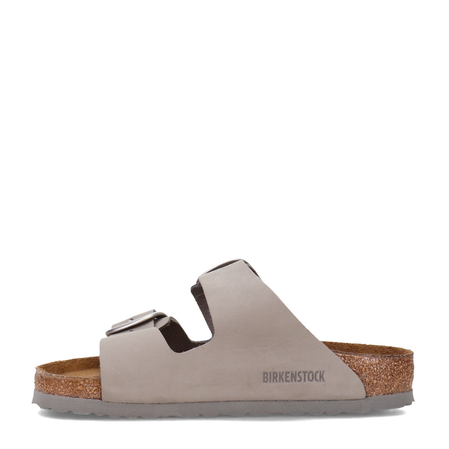 Peltz Shoes Women's Birkenstock Arizona Big Buckle Sandal GREY NUBUCK 1021 751 R