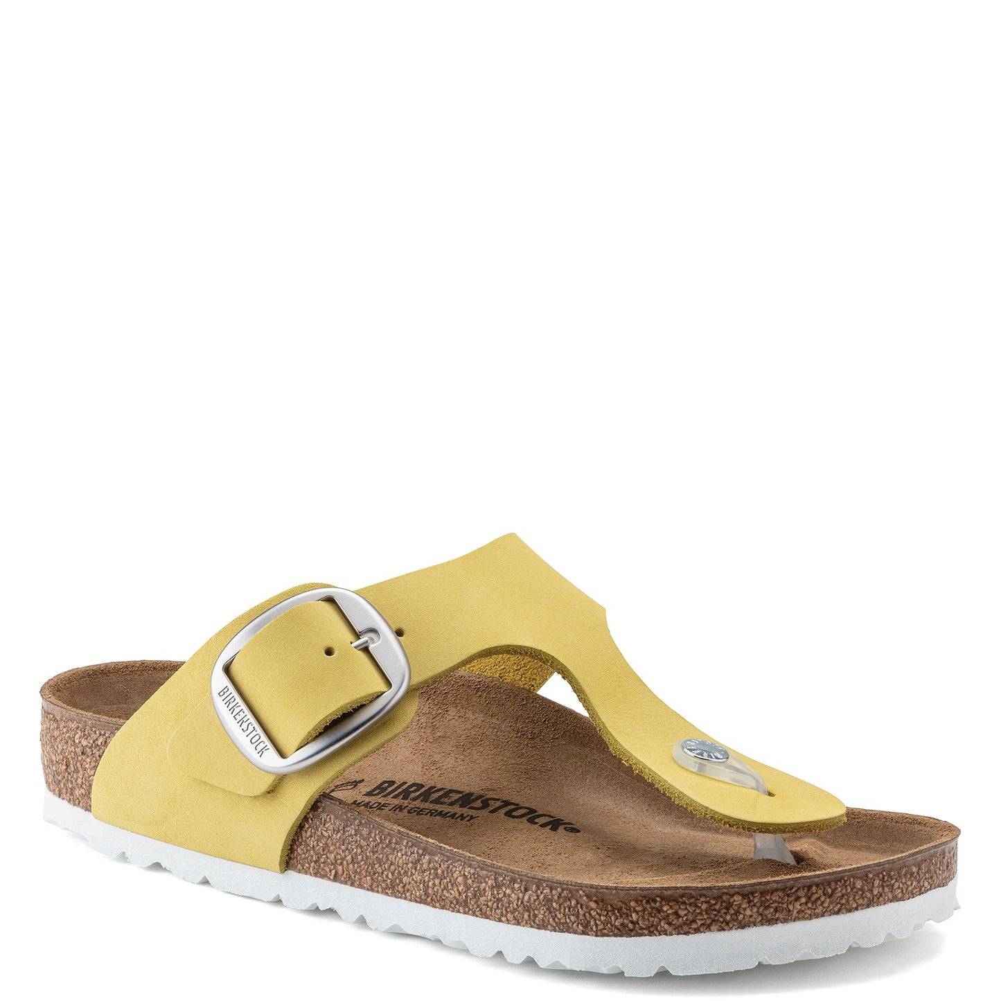 Peltz Shoes Women's Birkenstock Gizeh Big Buckle Sandal - Regular Width POPCORN 1022 239 R