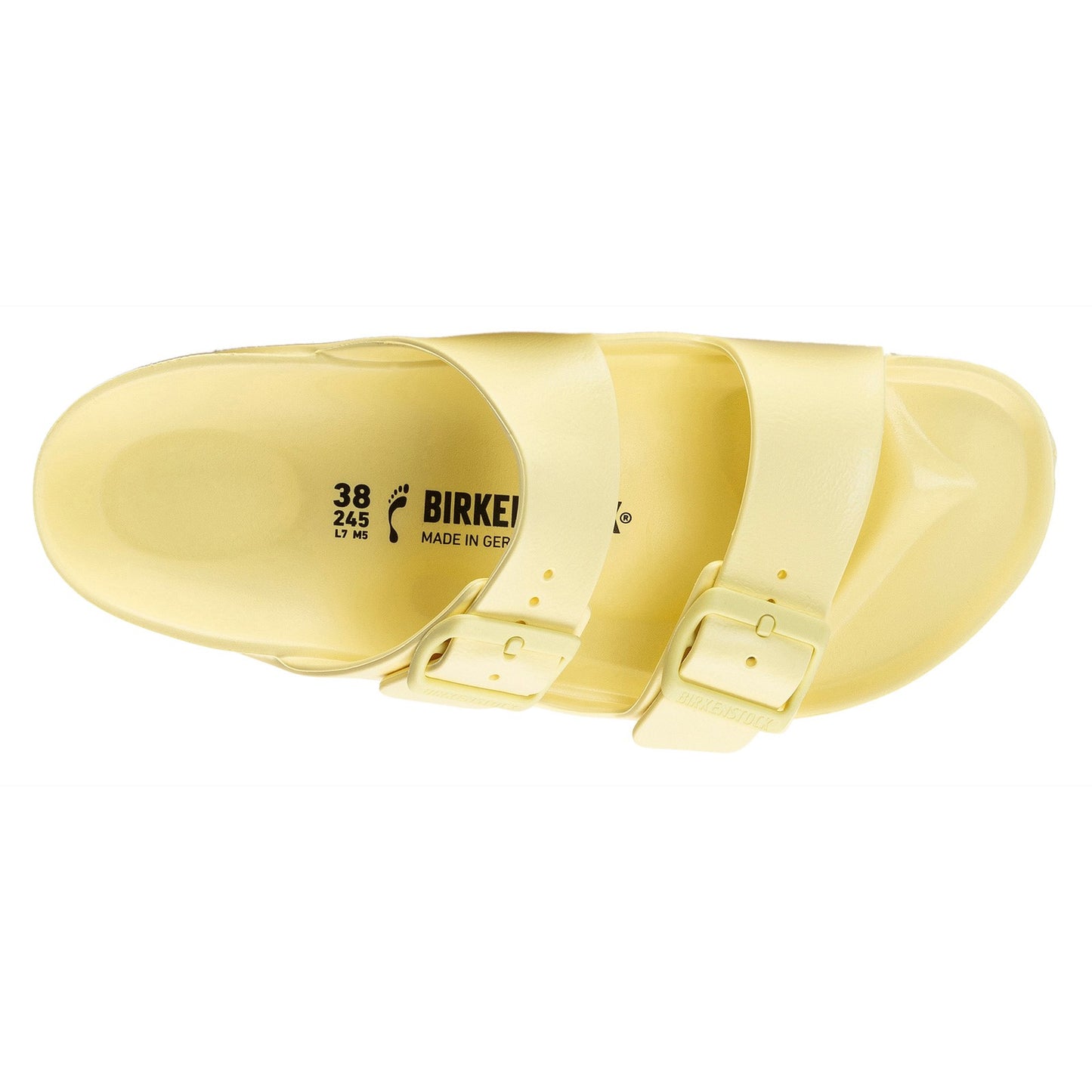 Peltz Shoes Women's Birkenstock Arizona Essentials EVA Slide YELLOW 1022 466 N