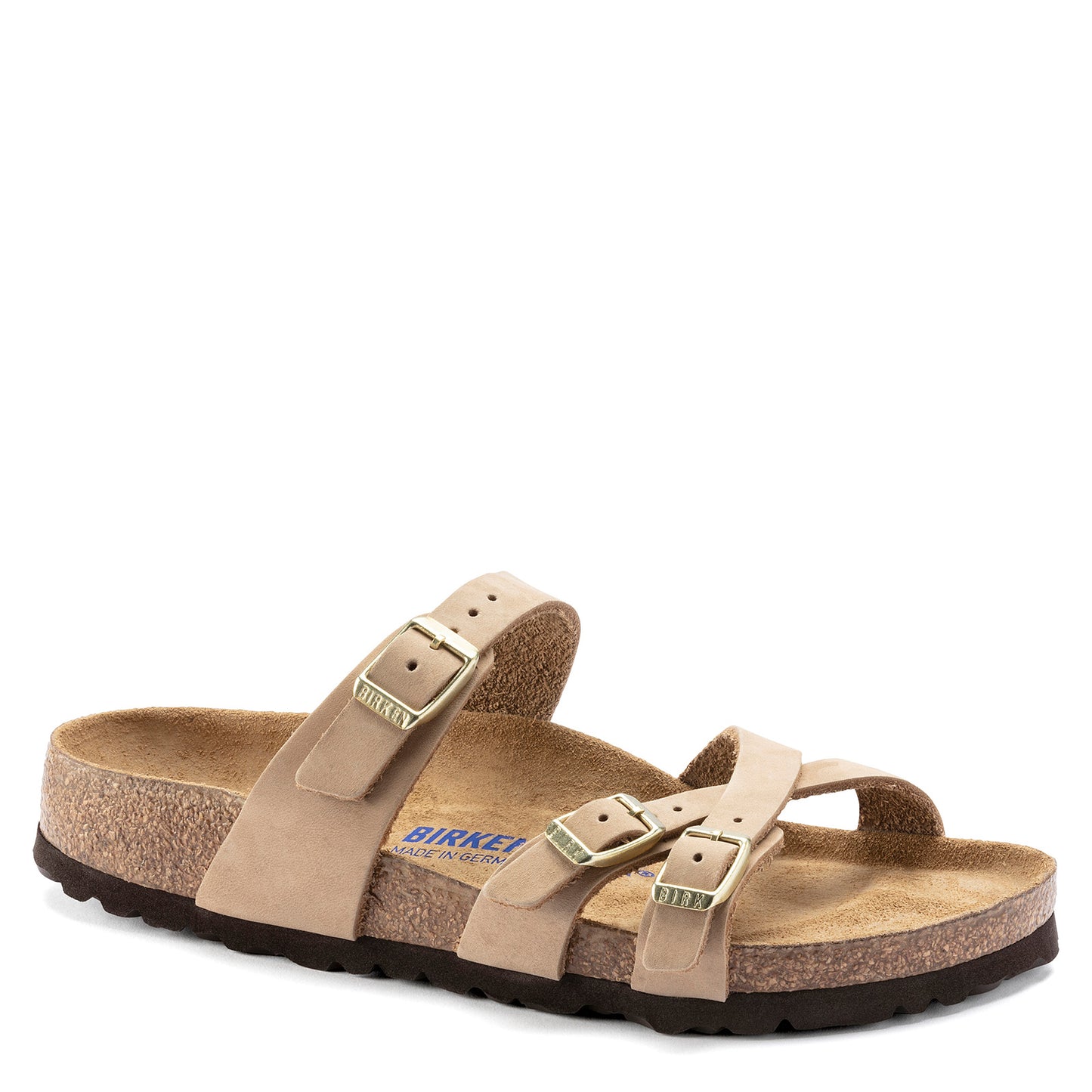 Peltz Shoes Women's Birkenstock Franca Soft Footbed Sandal - Regular Width SAND 1022 956 R