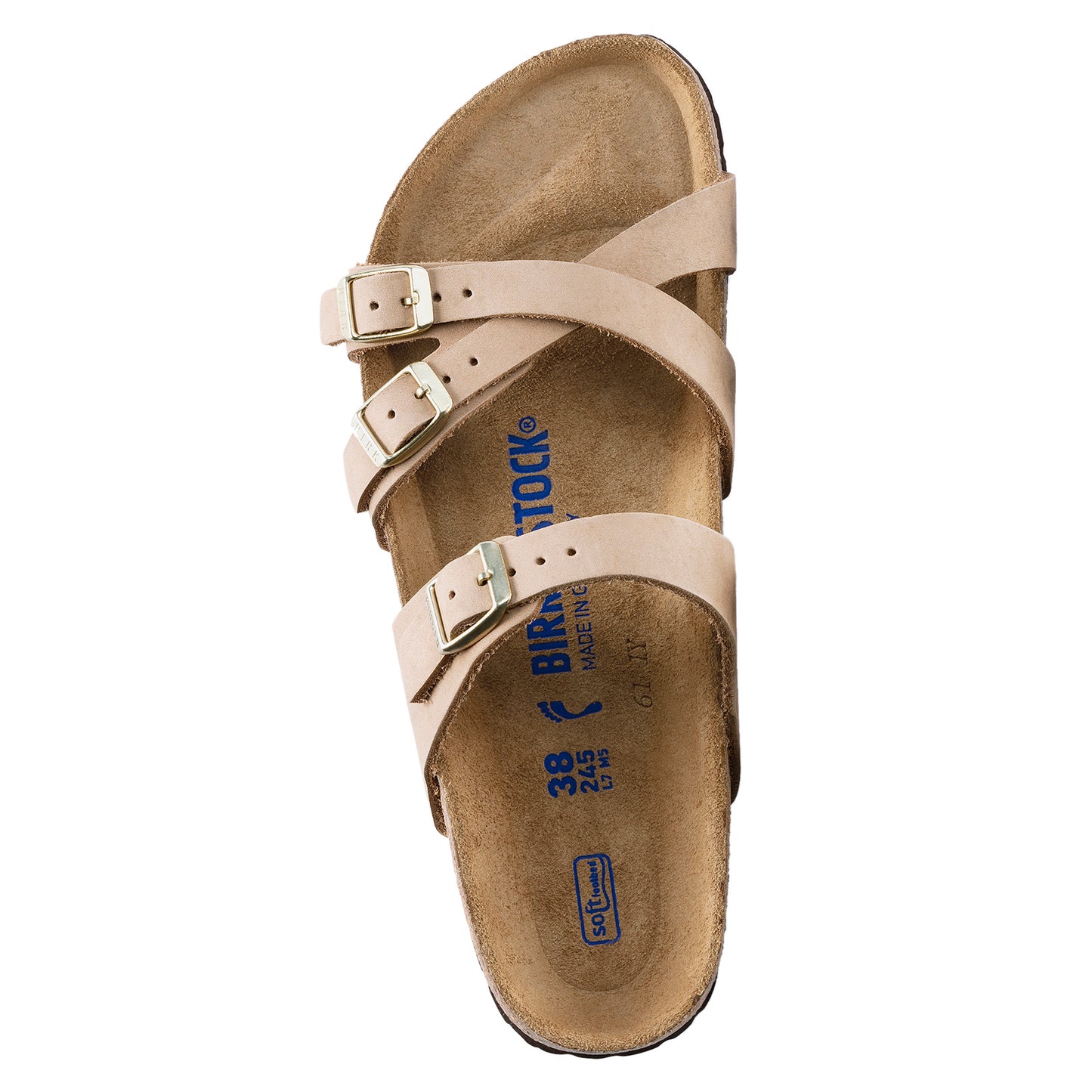 Peltz Shoes Women's Birkenstock Franca Soft Footbed Sandal - Regular Width SAND 1022 956 R