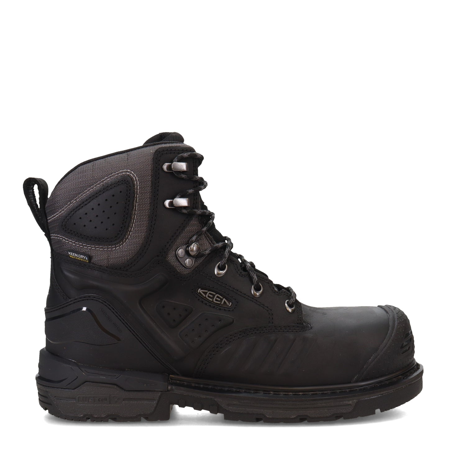 Peltz Shoes Men's Keen Utility CSA Philadelphia 6in Carbon Toe Waterproof Boot Black 1022109