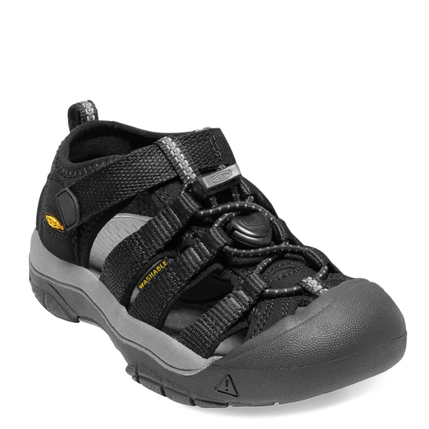 Peltz Shoes Boy's Keen Newport H2 Sandal - Toddler & Little Kid Black/Keen Yellow 1022824
