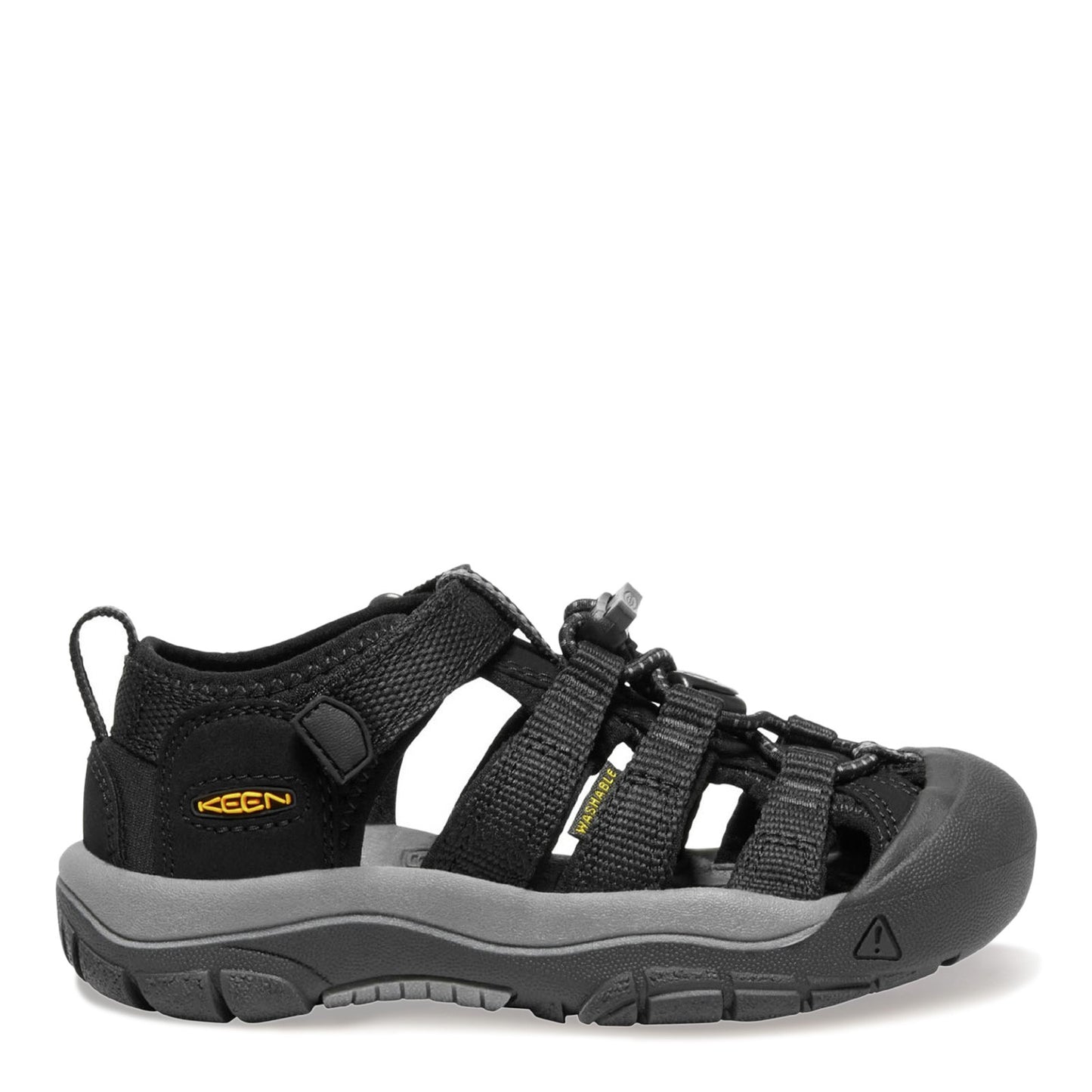Peltz Shoes Boy's Keen Newport H2 Sandal - Toddler & Little Kid Black/Keen Yellow 1022824