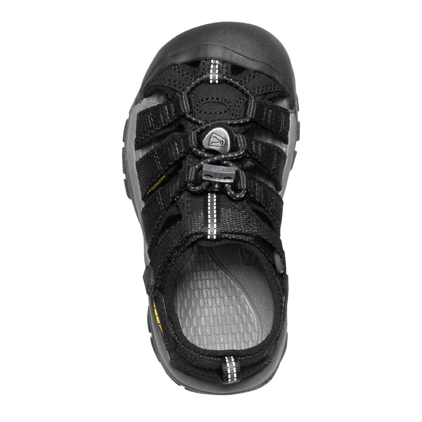 Peltz Shoes Boy's Keen Newport H2 Sandal - Toddler & Little Kid Black/Keen Yellow 1022824