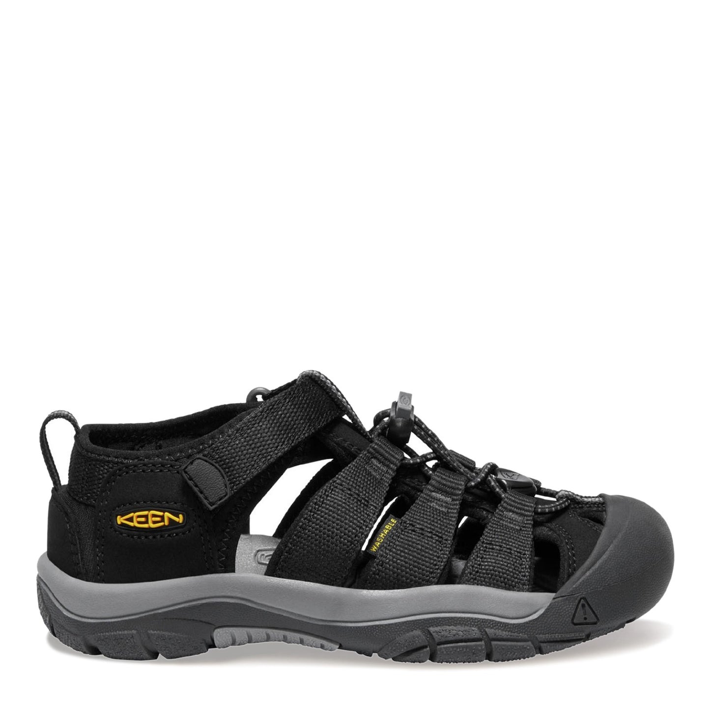 Peltz Shoes Boy's Keen Newport H2 Sandal - Little Kid & Big Kid Black/Keen Yellow 1022838