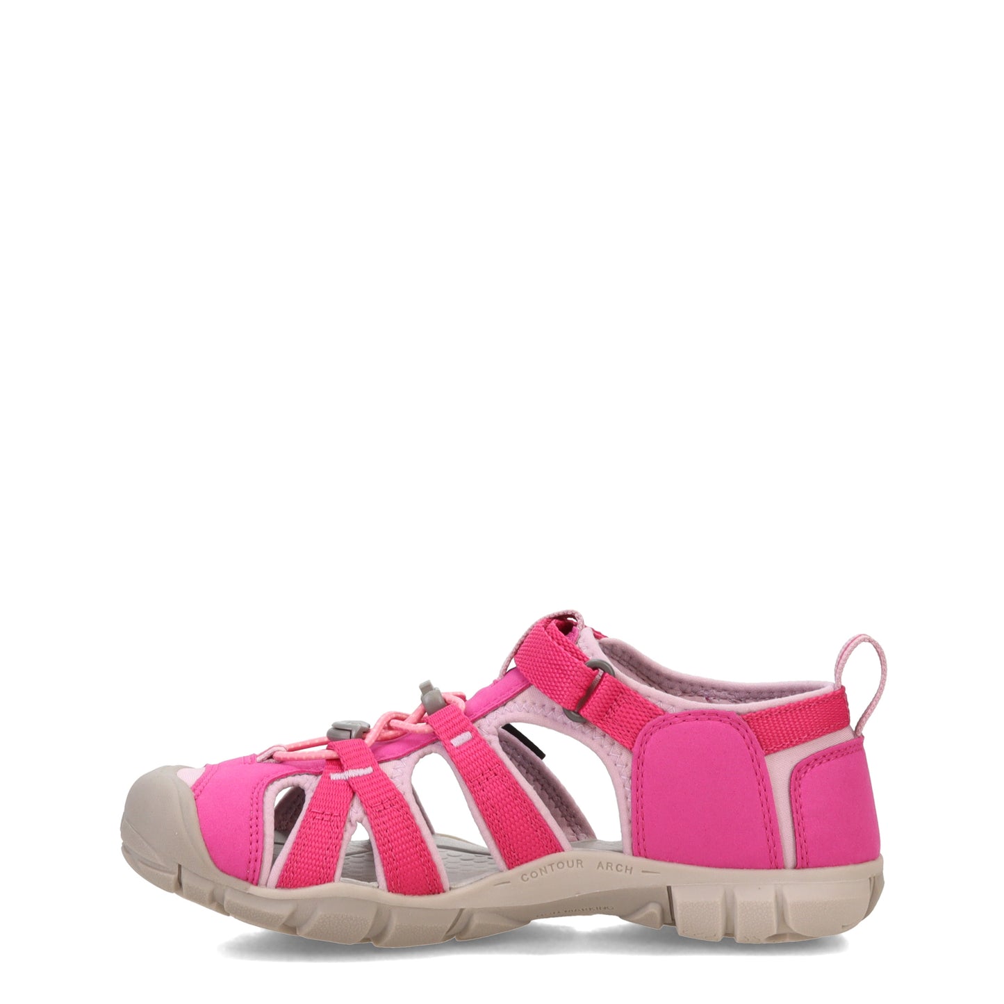 Peltz Shoes Girl's Keen Seacamp II CNX Sandal – Little Kid & Big Kid Very Berry/Dawn Pink 1022994