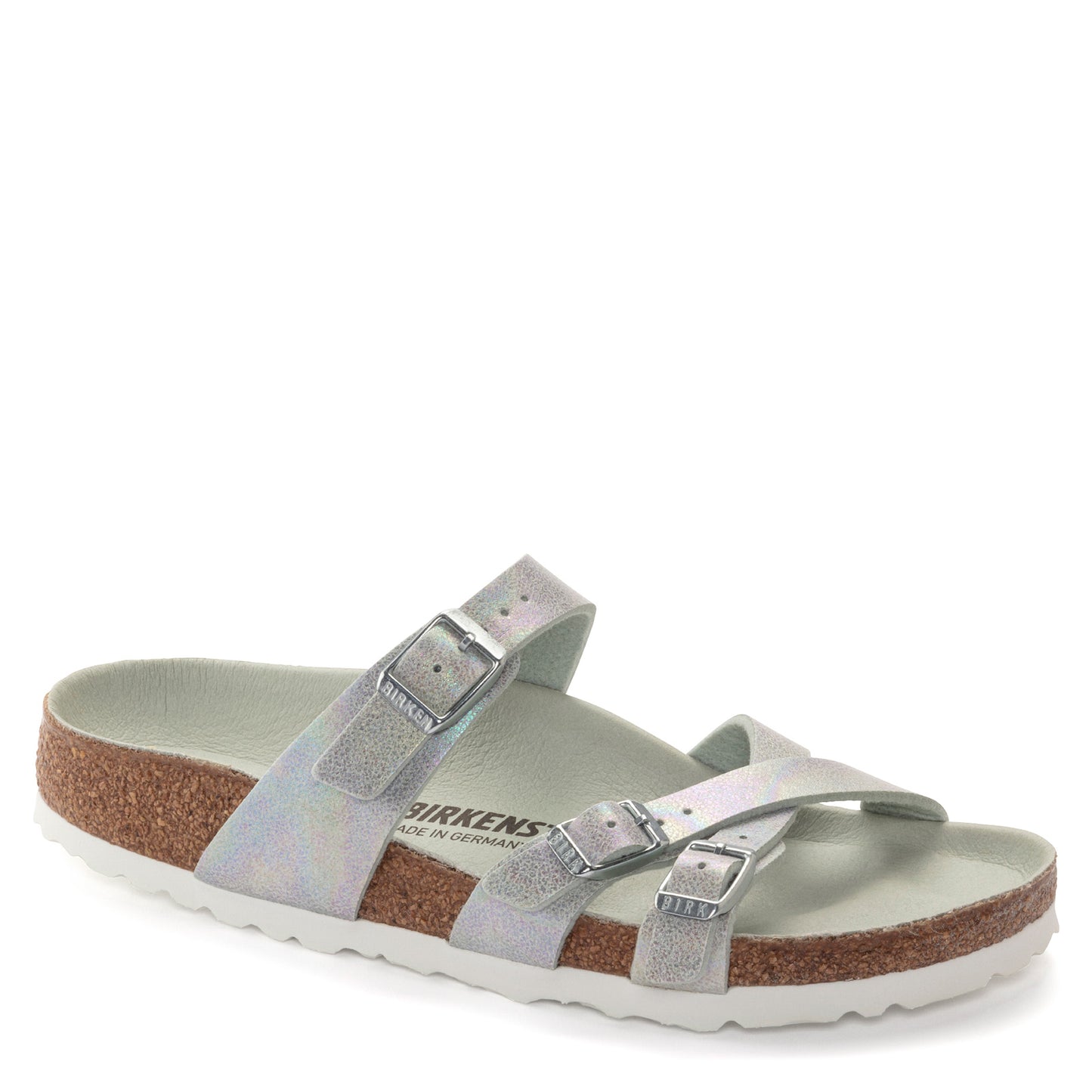 Peltz Shoes Women's Birkenstock Franca Vegan Sandal - Regular Width IRIDESCENT 1023 968 R