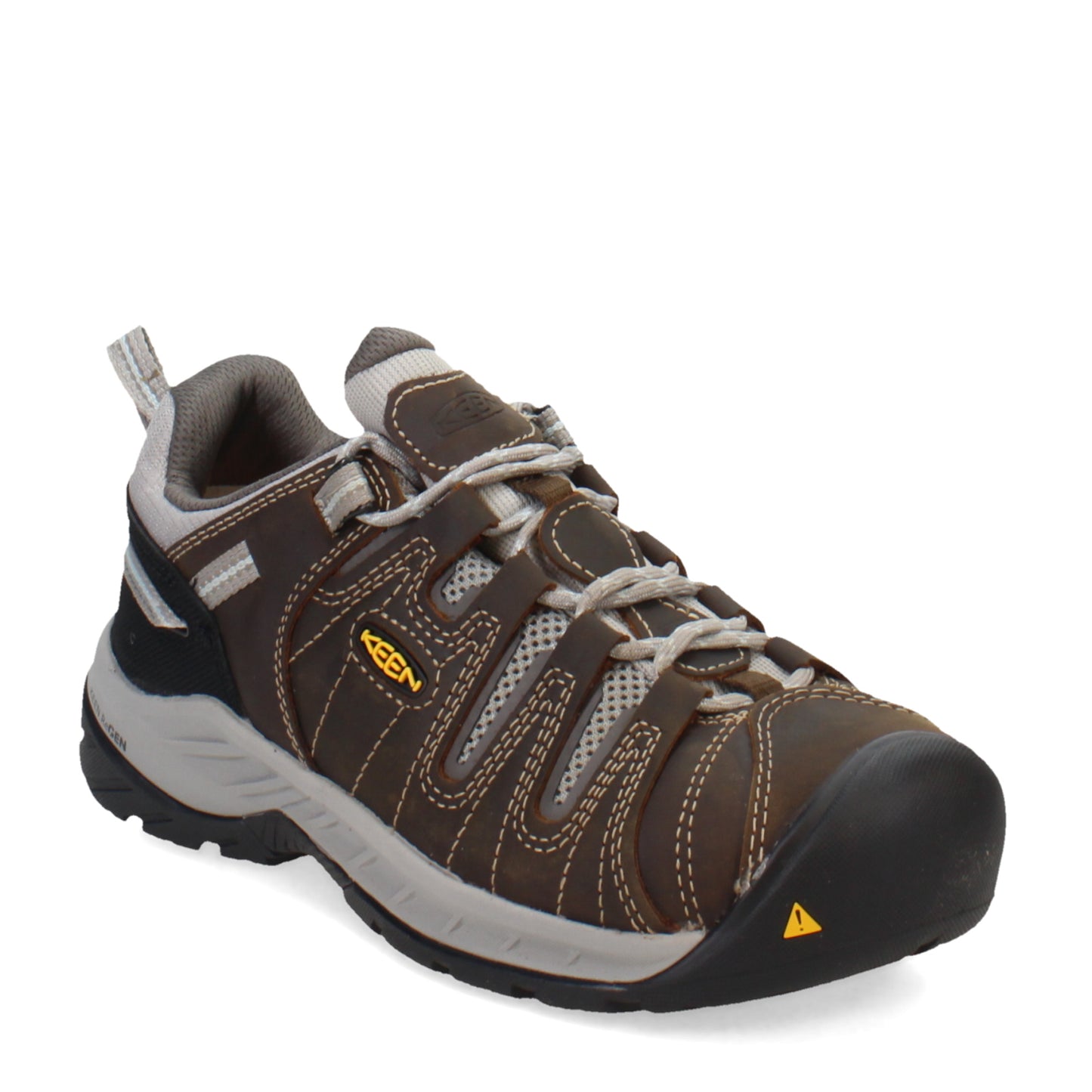 Peltz Shoes Women's Keen Flint II Steel Toe Work Shoe Cascade Brown/Surf Spray 1023233
