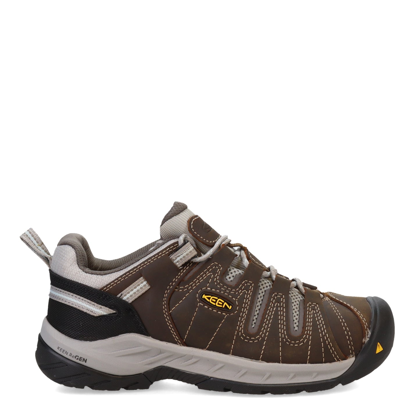 Peltz Shoes Women's Keen Flint II Steel Toe Work Shoe Cascade Brown/Surf Spray 1023233