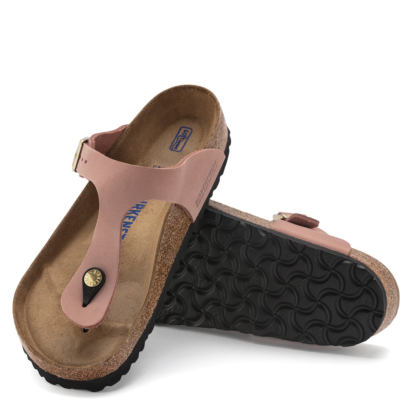 Peltz Shoes Women's Birkenstock Gizeh Soft Footbed Sandal - Regular Width PINK 1024 024 R