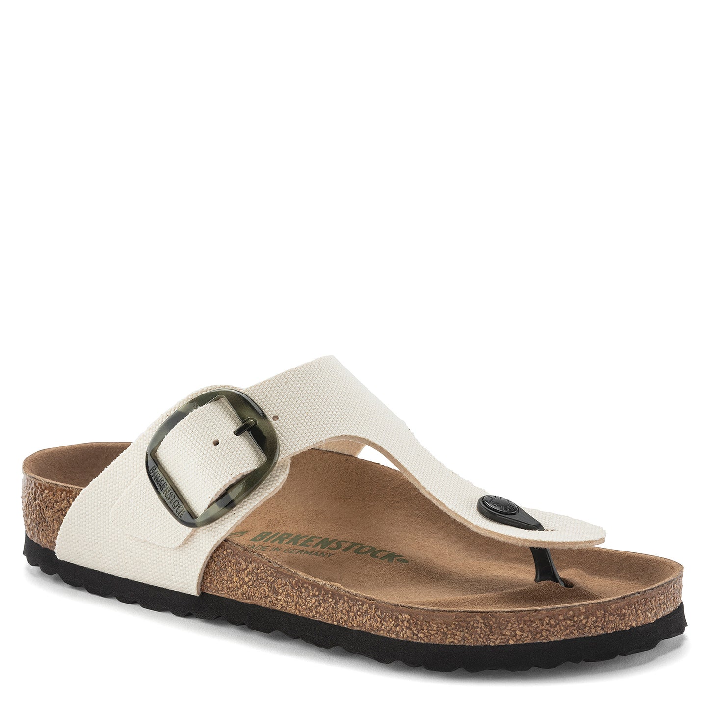 Peltz Shoes Women's Birkenstock Gizeh Big Buckle Vegan Sandal - Regular Fit EGGSHELL 1024 042 R