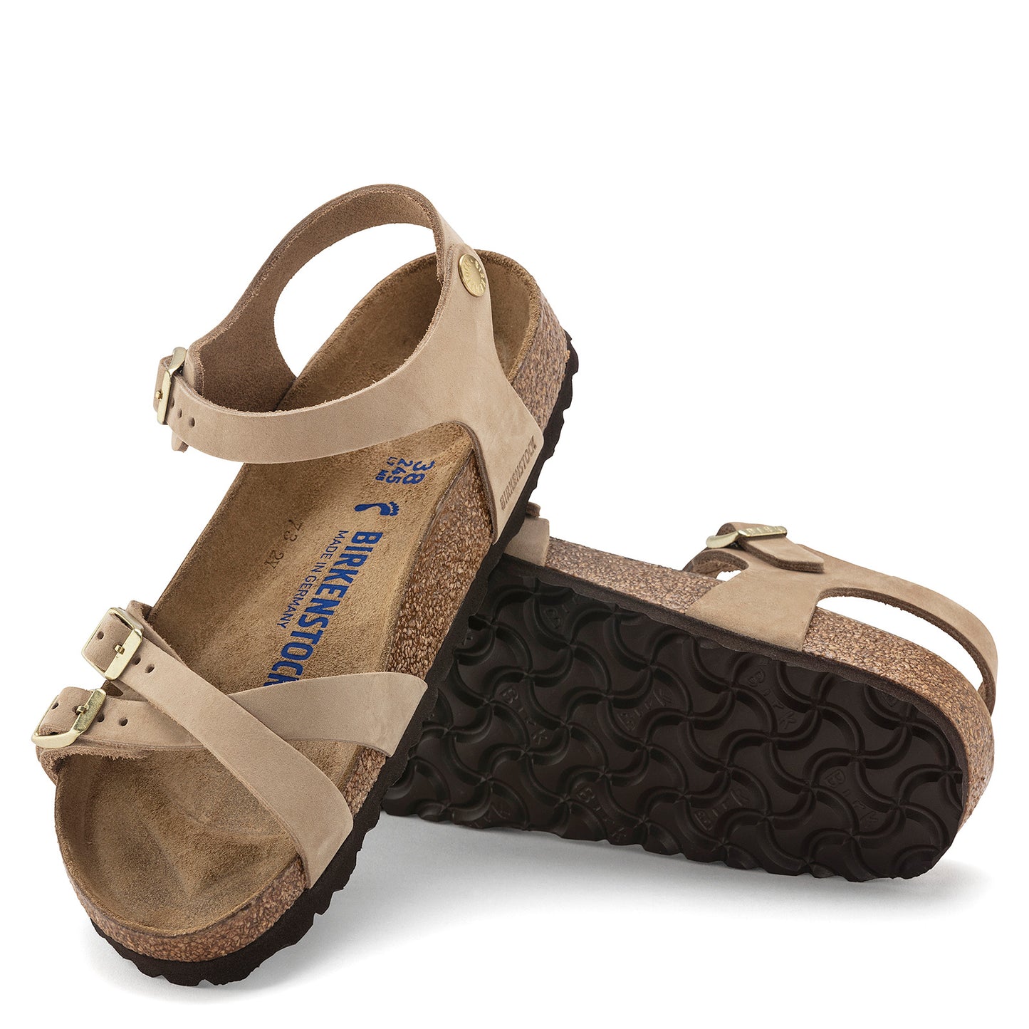 Peltz Shoes Women's Birkenstock Kumba Soft Footbed Sandal - Regular Width SAND 1024 268 R