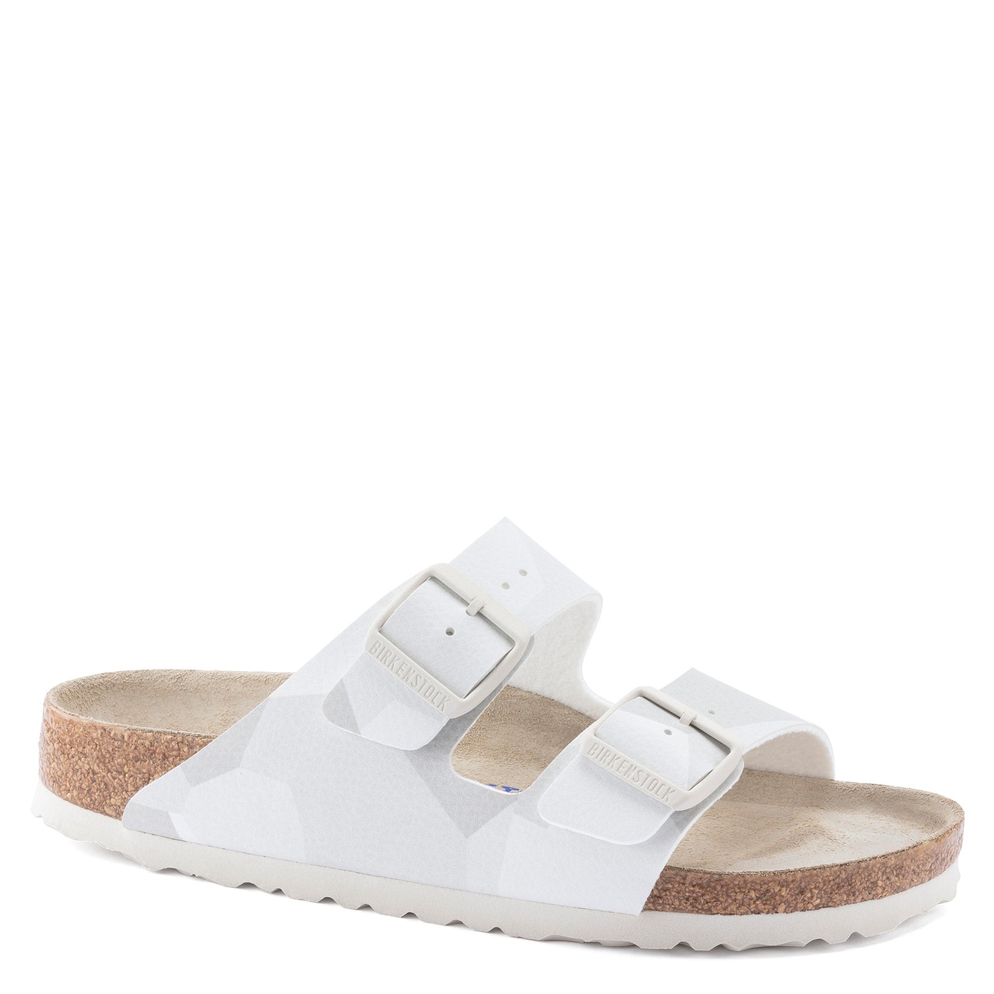 Peltz Shoes Women's Birkenstock Arizona Soft Footbed Sandal - Narrow Width WHITE 1024 871 N