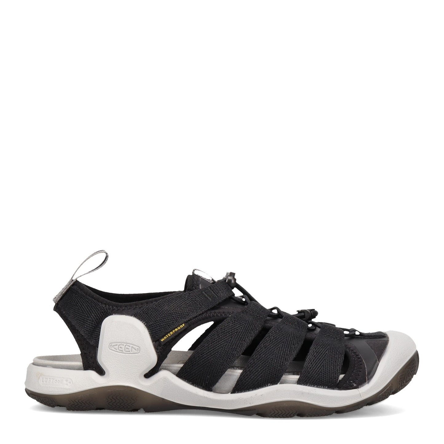 Peltz Shoes Men's Keen Clearwater II CNX Sandal Black/Yellow 1024968