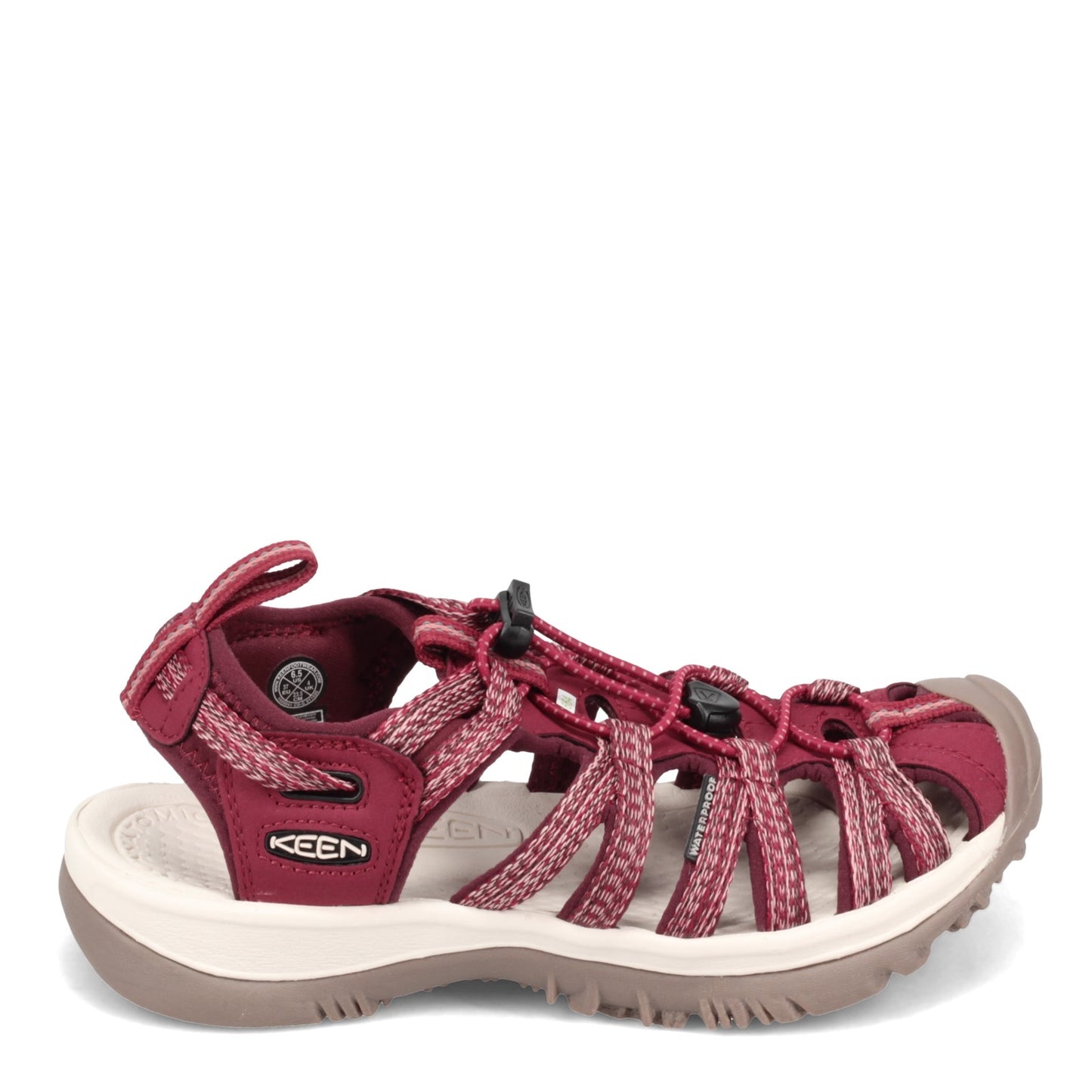 Peltz Shoes Women's Keen Whisper Sandal RED DAHLIA 1025041