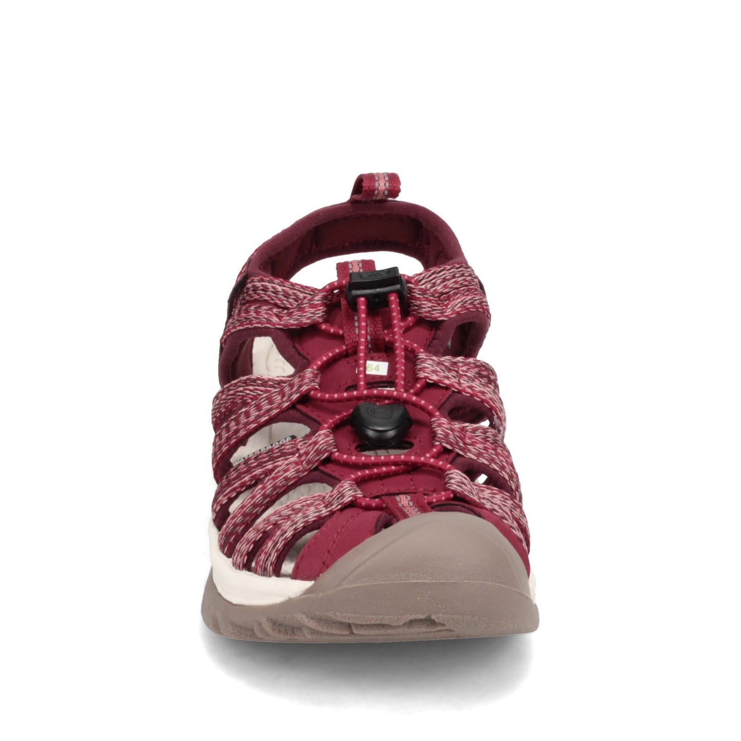 Peltz Shoes Women's Keen Whisper Sandal RED DAHLIA 1025041