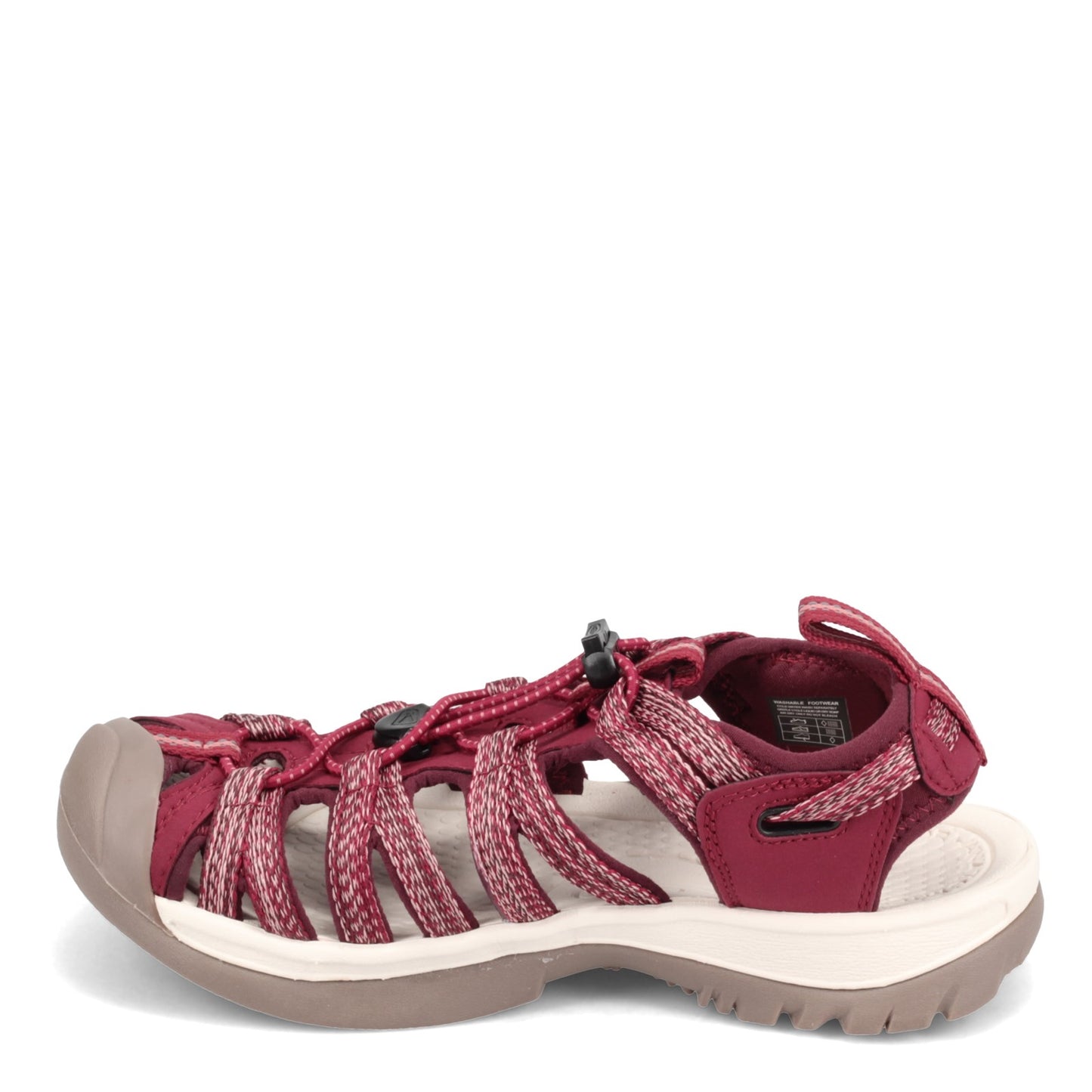 Peltz Shoes Women's Keen Whisper Sandal RED DAHLIA 1025041