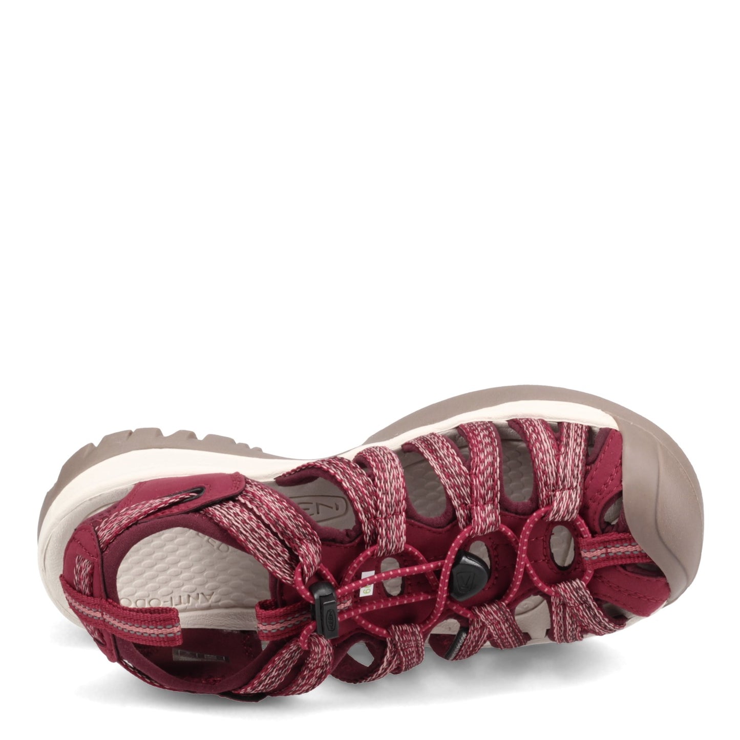 Peltz Shoes Women's Keen Whisper Sandal RED DAHLIA 1025041