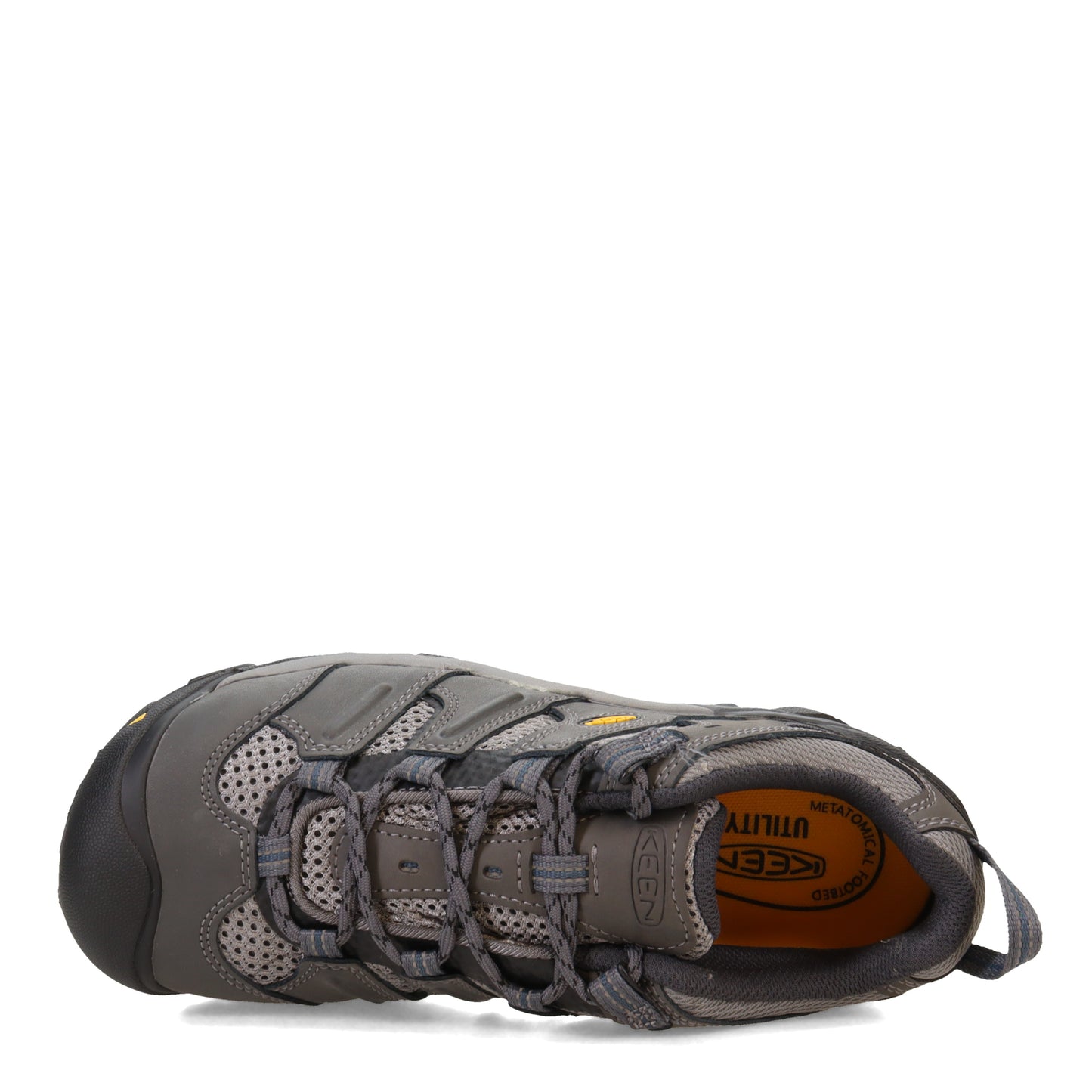 Peltz Shoes Women's Keen Lansing Low Steel Toe Work Shoe Magnet/Majolica Blue 1025726