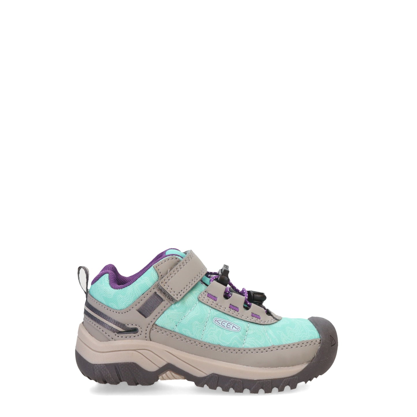Peltz Shoes Girl's Keen Targhee Sport Vent Hiking Shoe – Little Kid Waterfall/Vapor 1026066