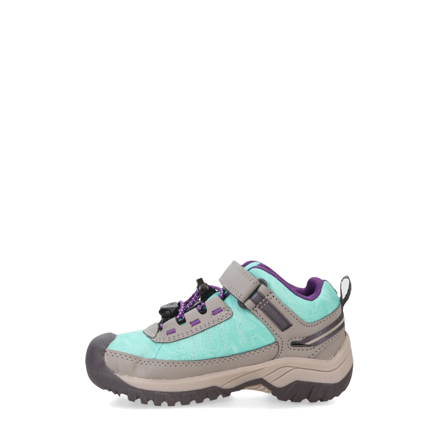 Peltz Shoes Girl's Keen Targhee Sport Vent Hiking Shoe – Little Kid Waterfall/Vapor 1026066