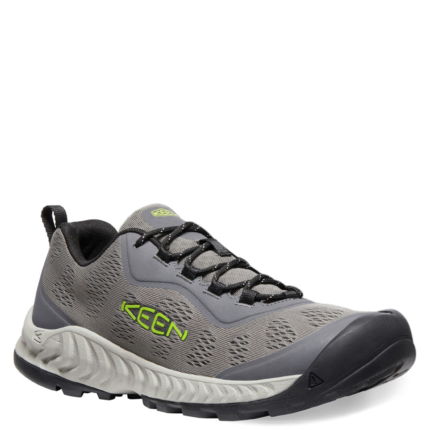 Peltz Shoes Men's KEEN NXIS Speed Hiking Shoe Steel Grey/Evening Primrose 1026113
